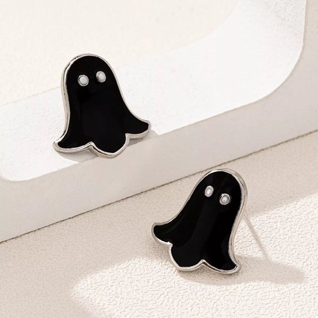 2 Pair Halloween Ghost Stud Earrings - Artículos HE