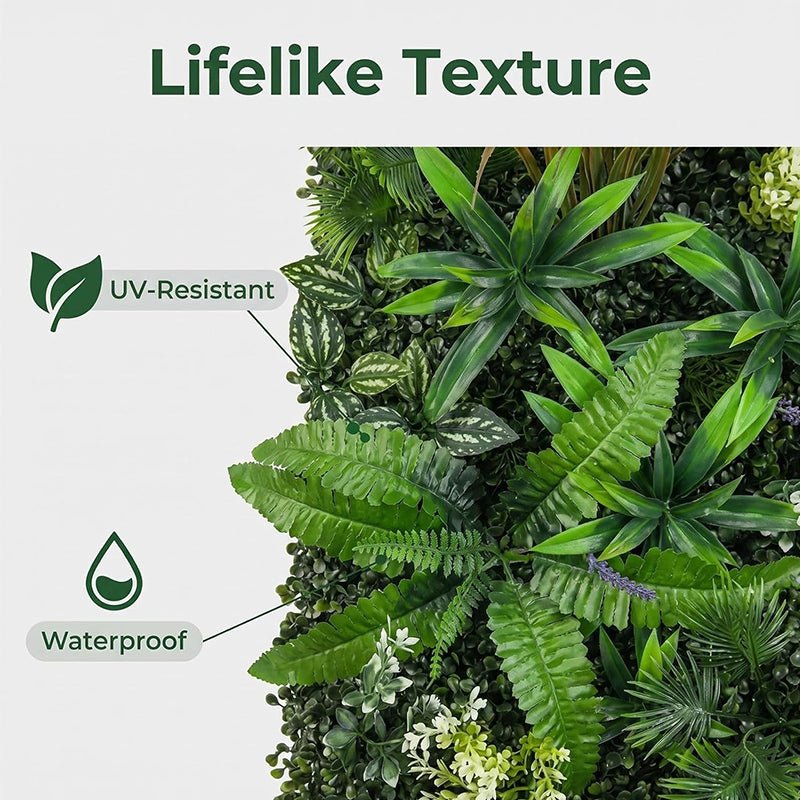 40×120cm Artificial Green Wall Panel – Faux Plant Grass Mat for Door, Background Wall, Party & Home Decor - Artículos HE