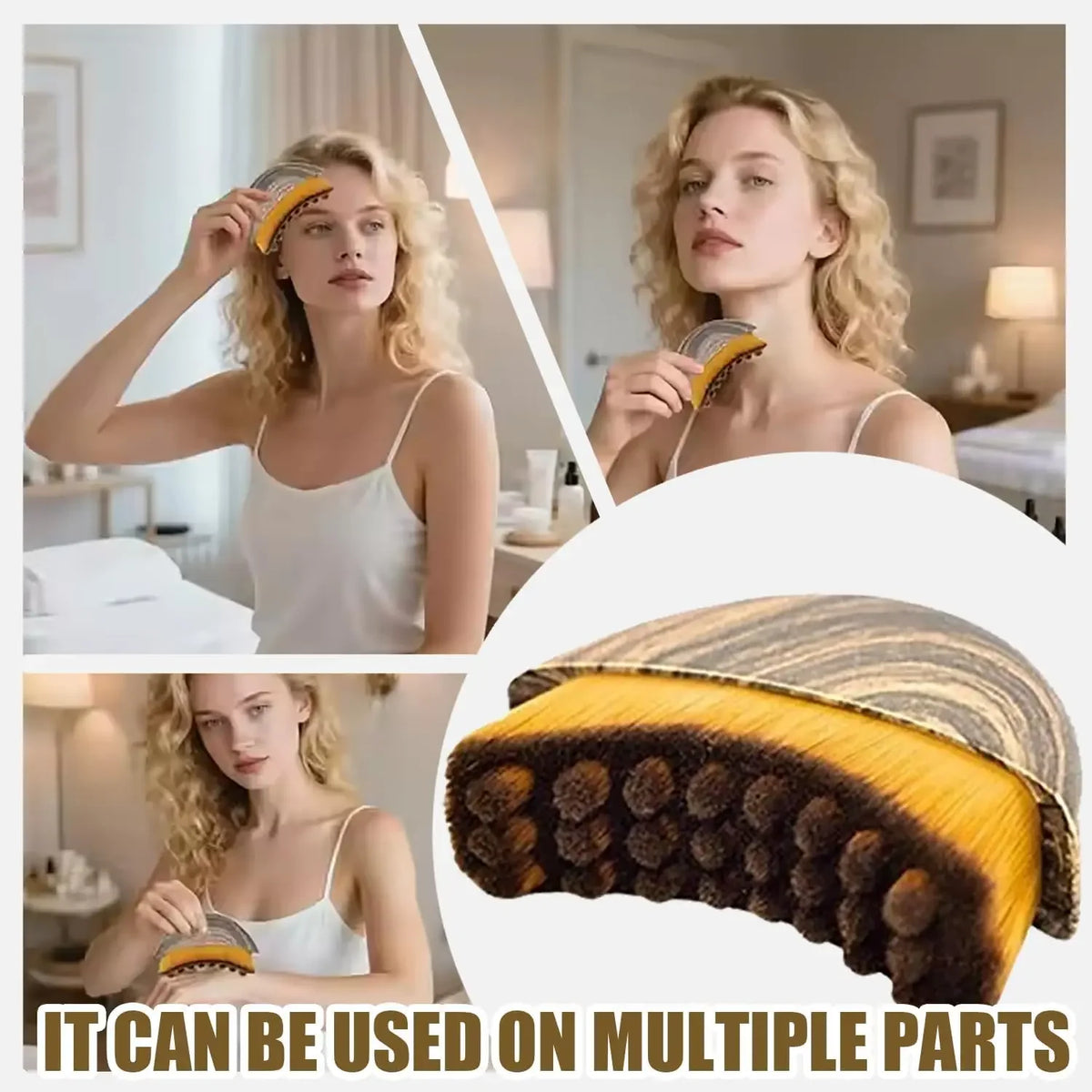 Facial Contour & Lymphatic Drainage Brush – Jawline & Cheekbone Sculpting Massager