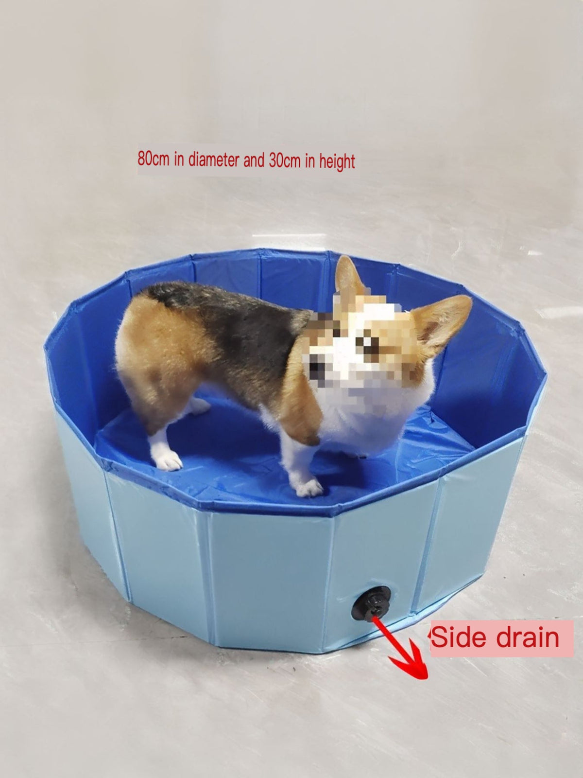 Bañera plegable para mascotas con desagüe lateral - Artículos HE