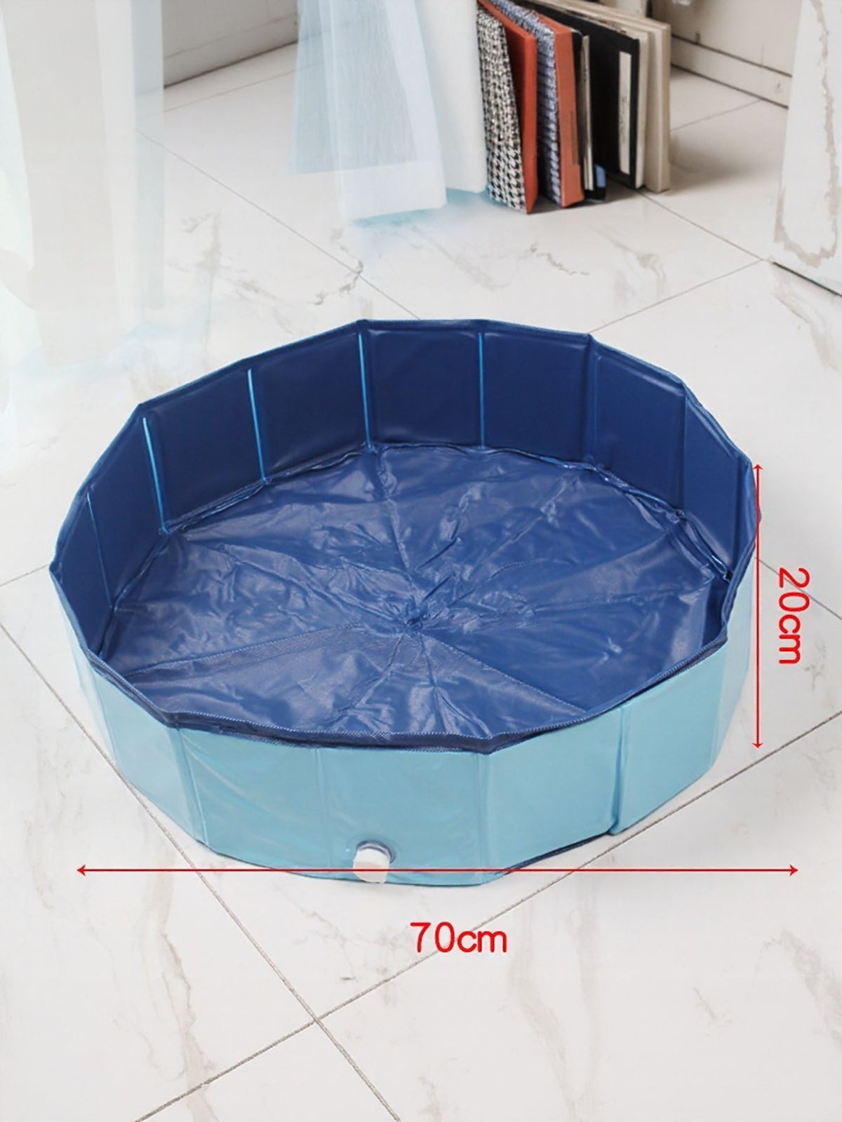Bañera plegable para mascotas con desagüe lateral - Artículos HE