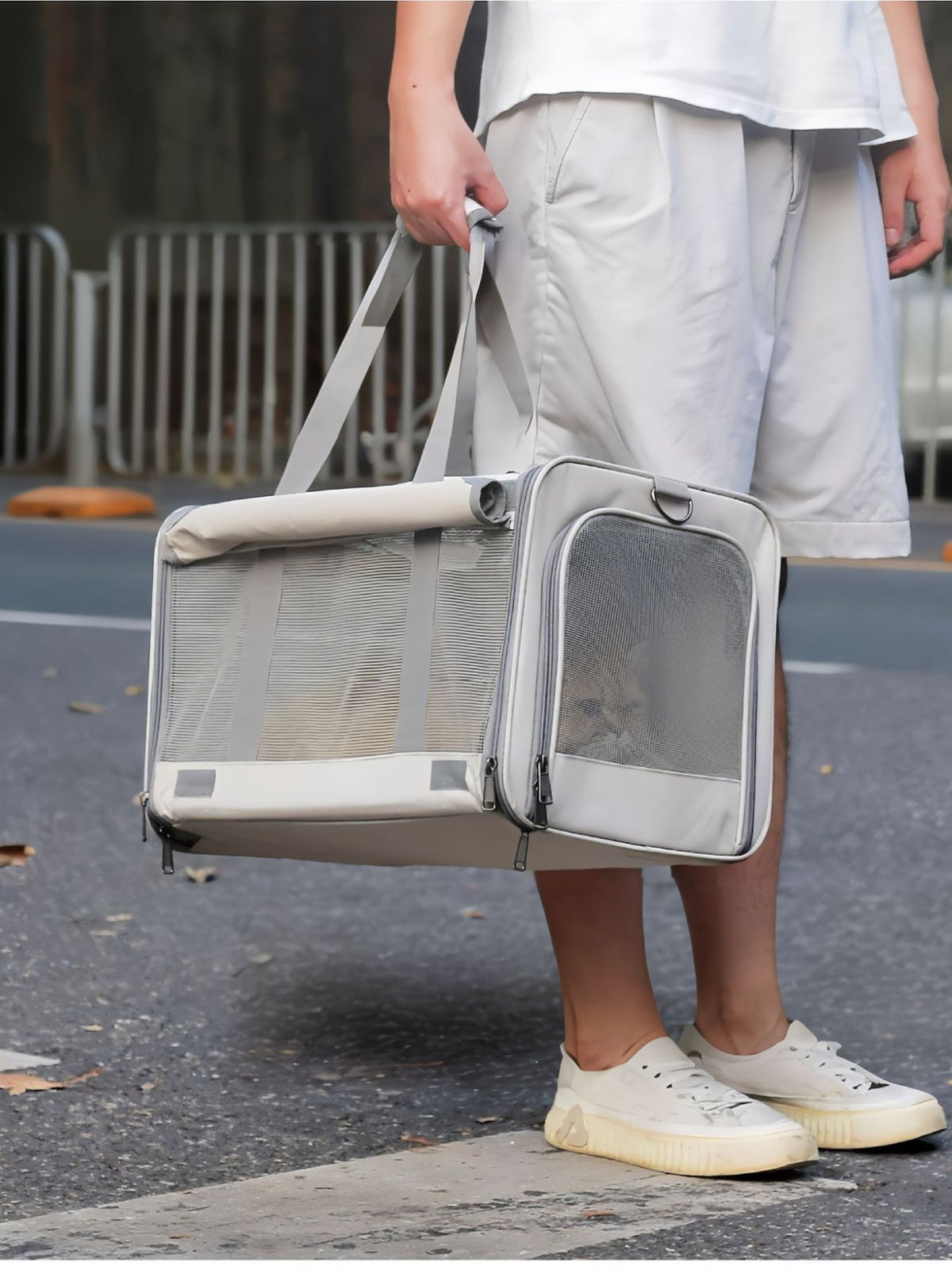 Bolsa transportín transpirable para mascotas (grande) - Artículos HE