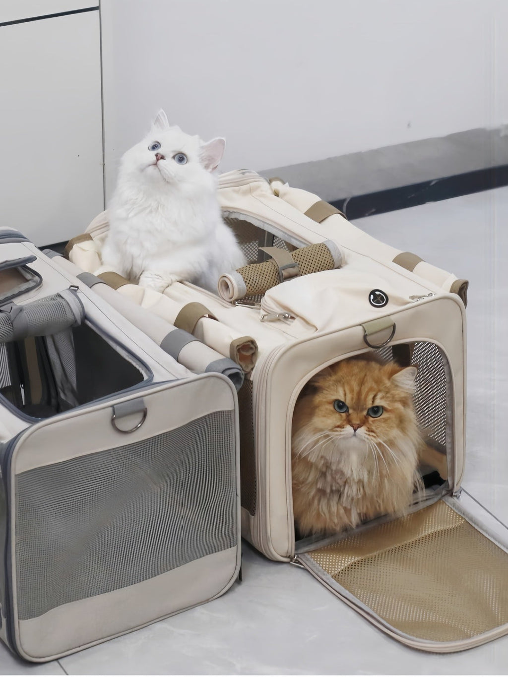 Bolsa transportín transpirable para mascotas (grande) - Artículos HE