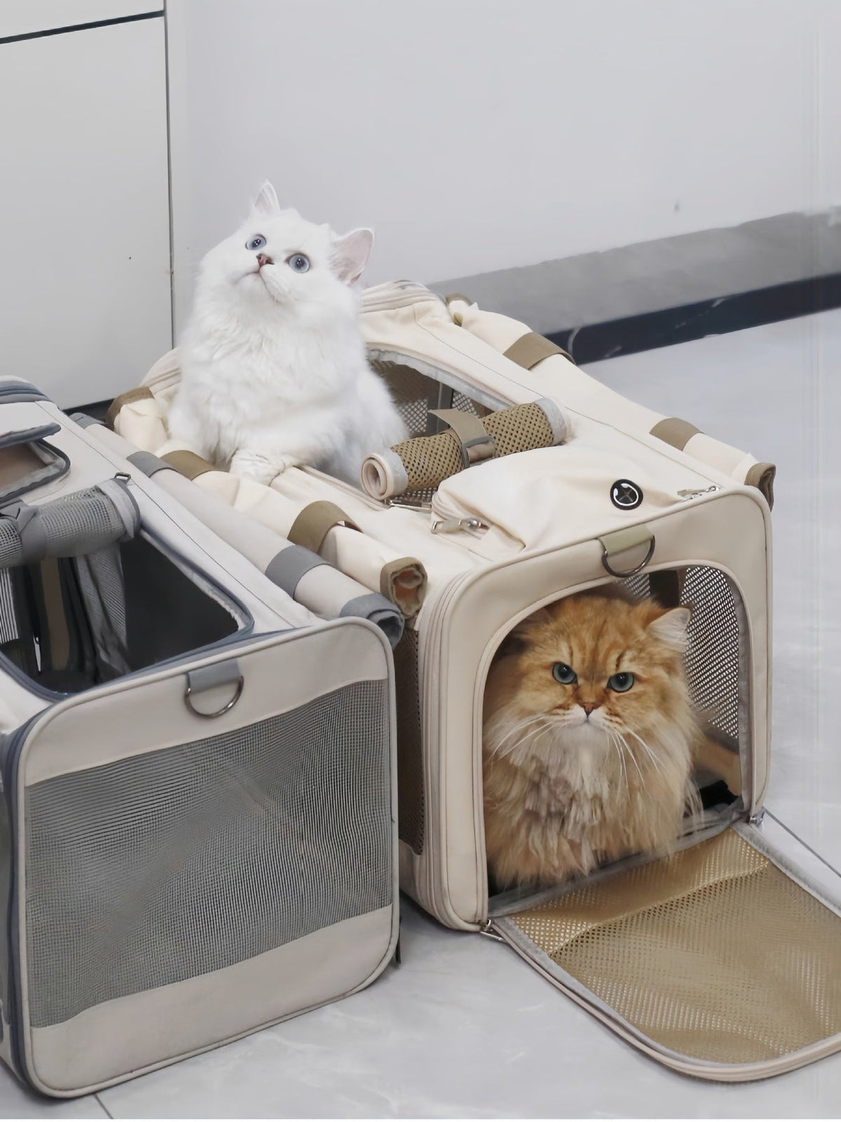 Bolsa transportín transpirable para mascotas (grande) - Artículos HE