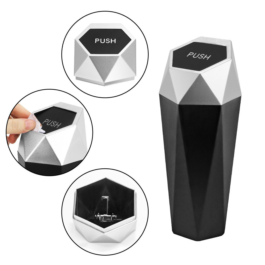 Car Mini Trash Bin for Car Cup Holder, Desktop Organizer, Direct Factory Sale - Artículos HE