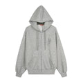 Graffiti Print Oversized Hooded Open Front Sweatshirt Jacket with Back Sequin Wings Unisex Casual - Artículos HE