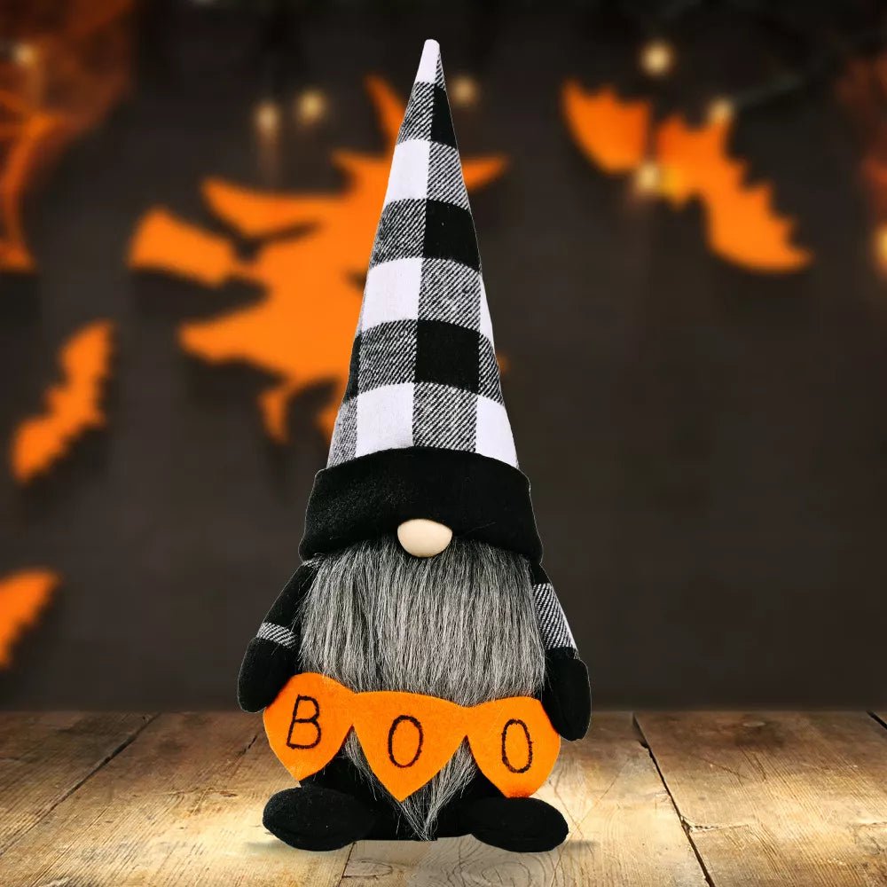 Halloween Decorative Gnome with 'BOO' Sign - Artículos HE