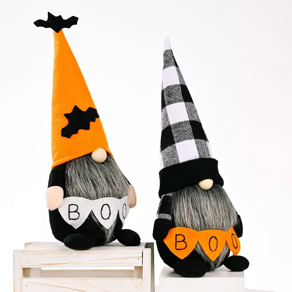 Halloween Decorative Gnome with 'BOO' Sign - Artículos HE