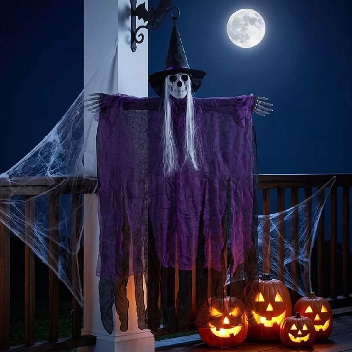 Halloween Skeleton Hanging Ghost Hanging Decorative Ornament - Artículos HE
