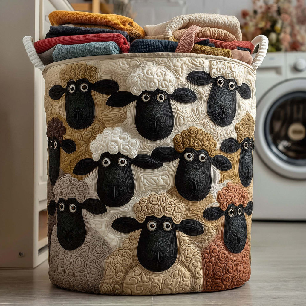Hand-quilted laundry basket - Artículos HE