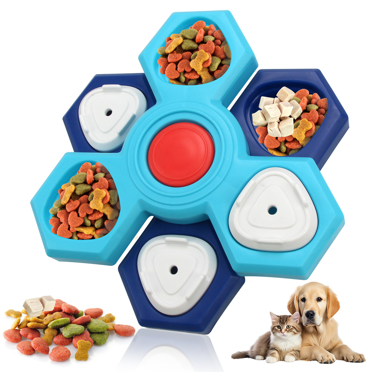 Interactive Dog Treat Puzzle Toy - Artículos HE