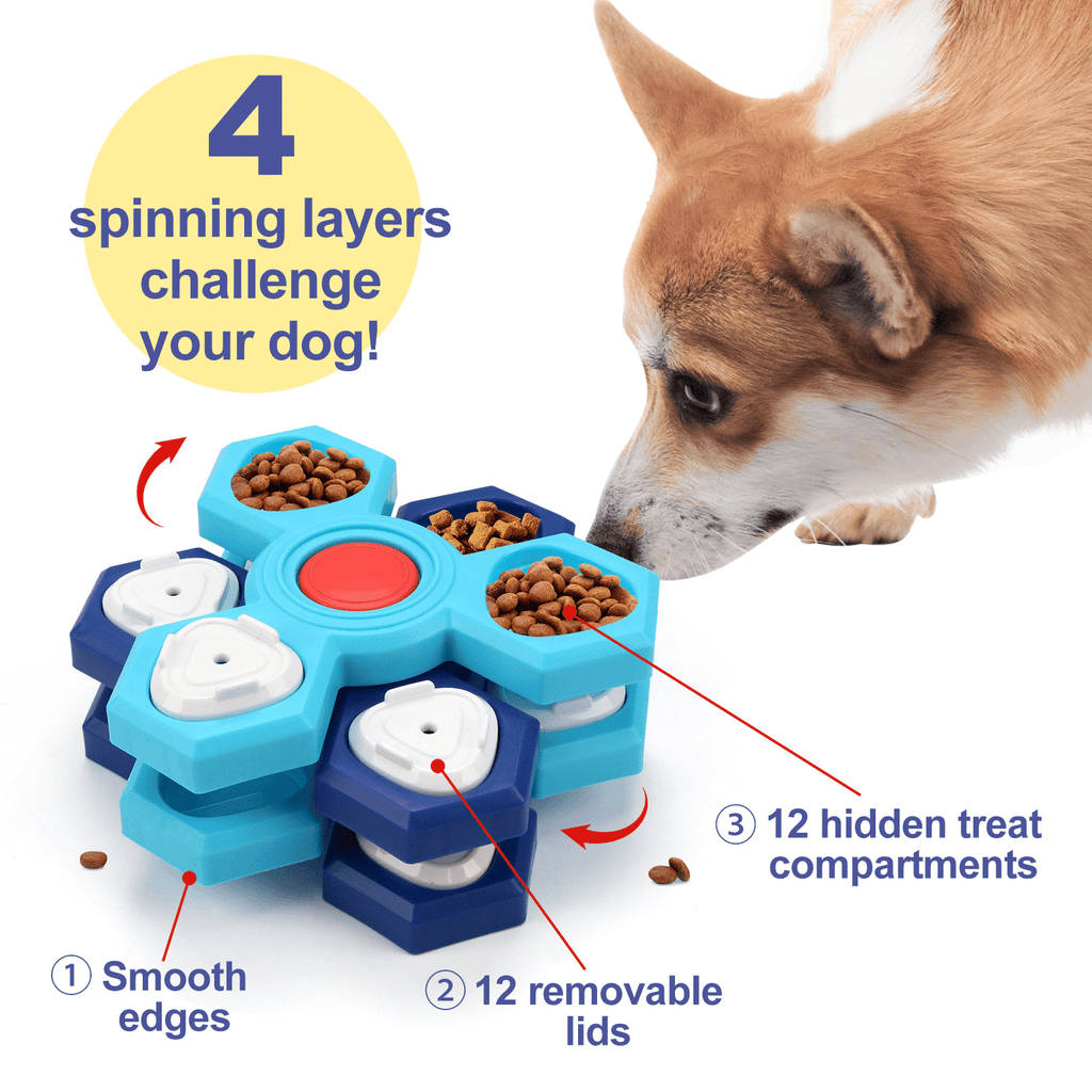 Interactive Dog Treat Puzzle Toy - Artículos HE