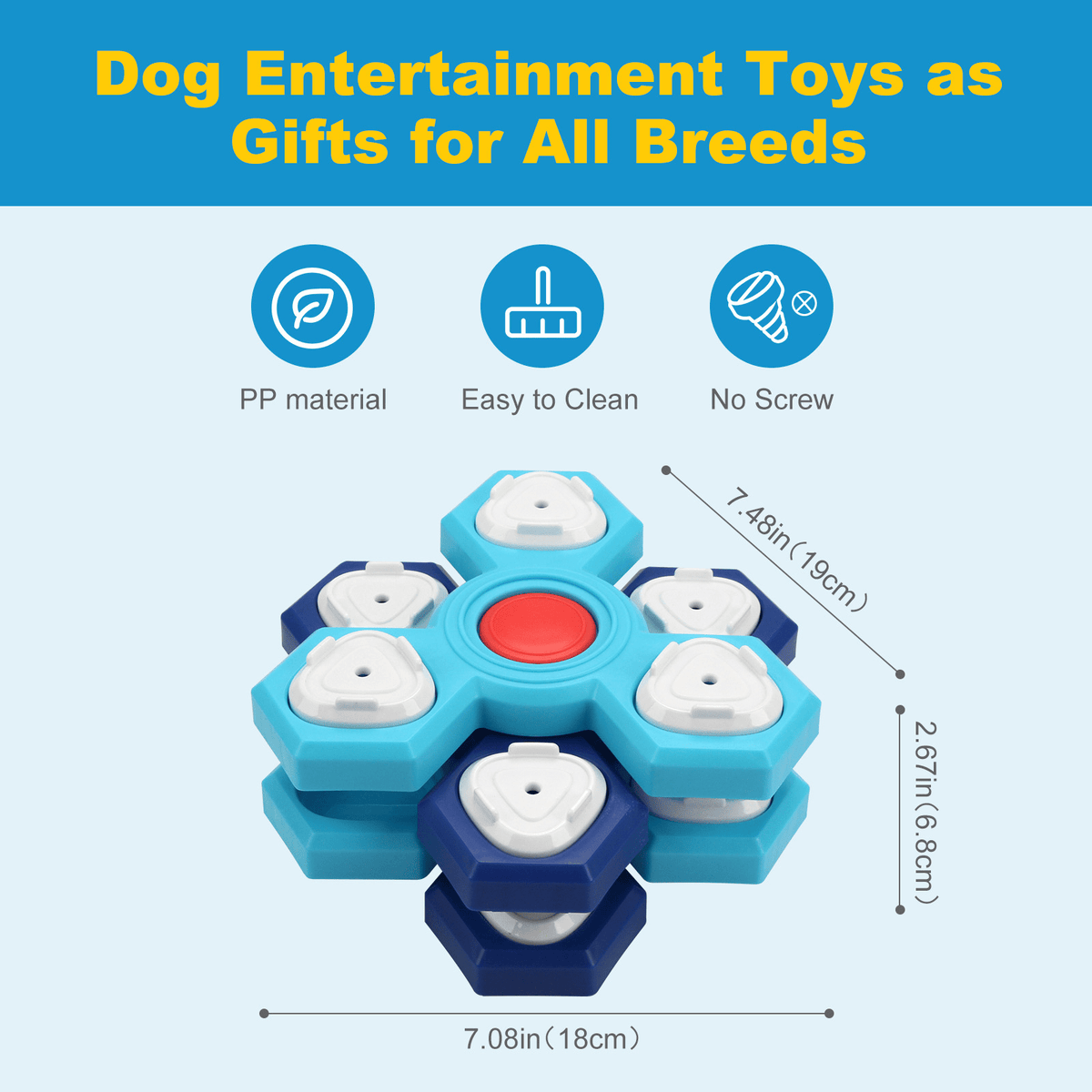 Interactive Dog Treat Puzzle Toy - Artículos HE