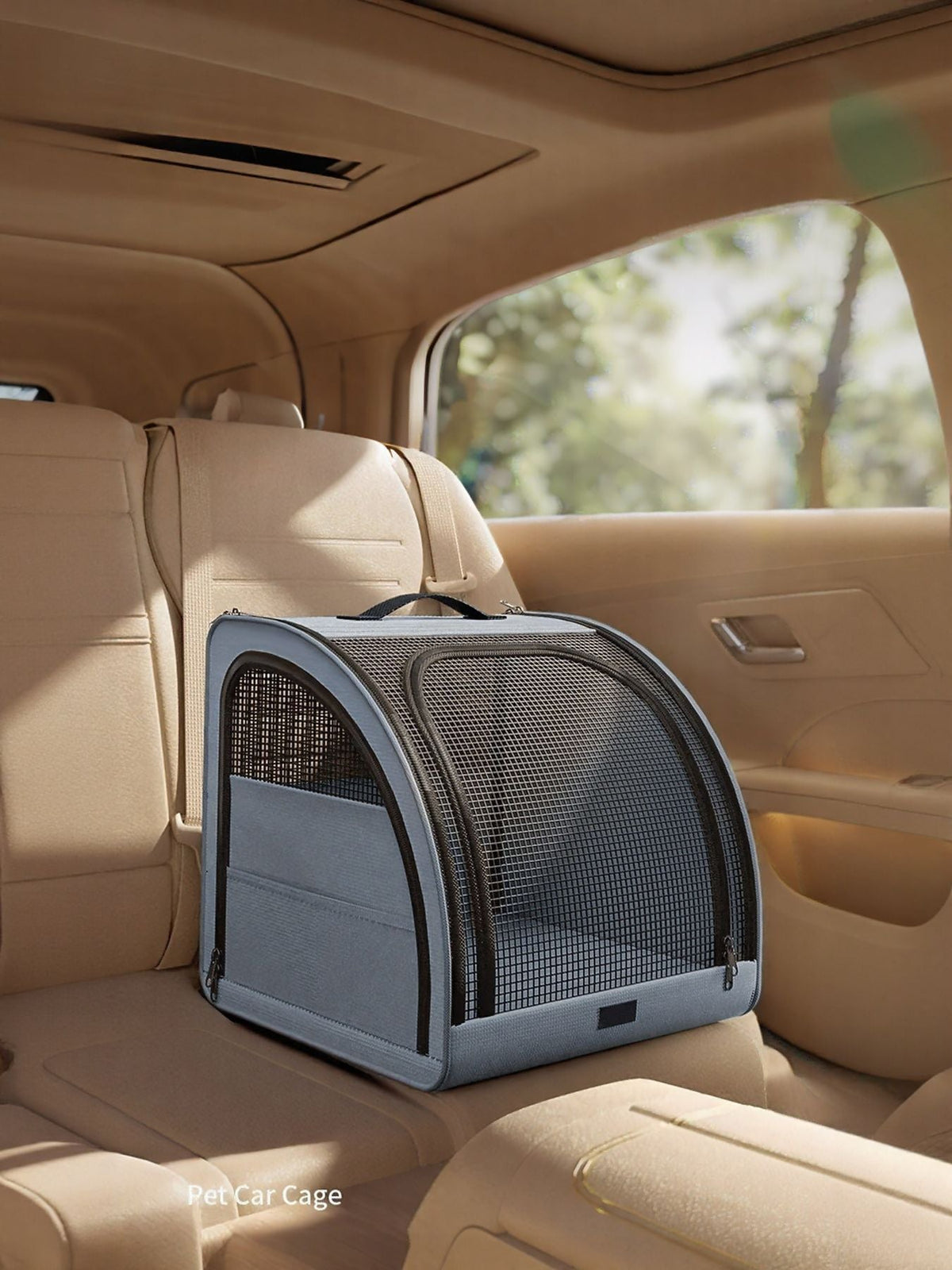 Jaula transportín portátil y transpirable para coche - Artículos HE