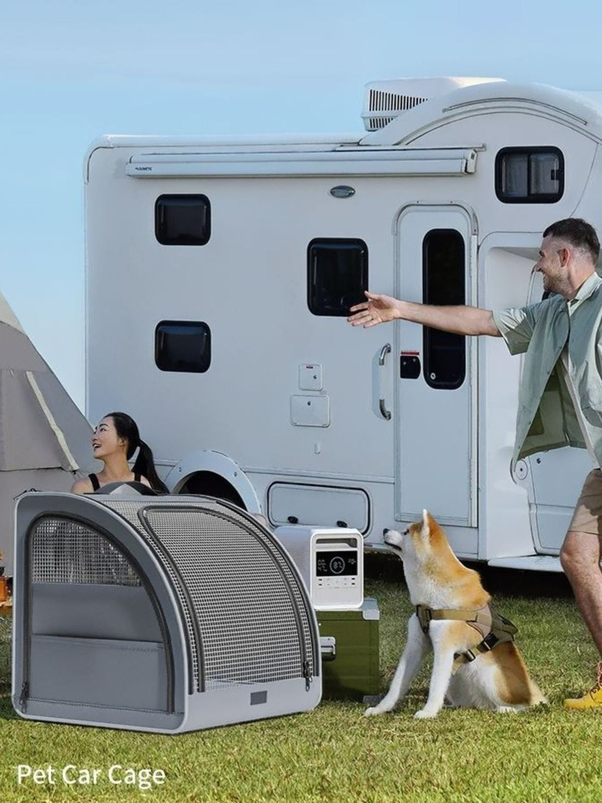 Jaula transportín portátil y transpirable para coche - Artículos HE