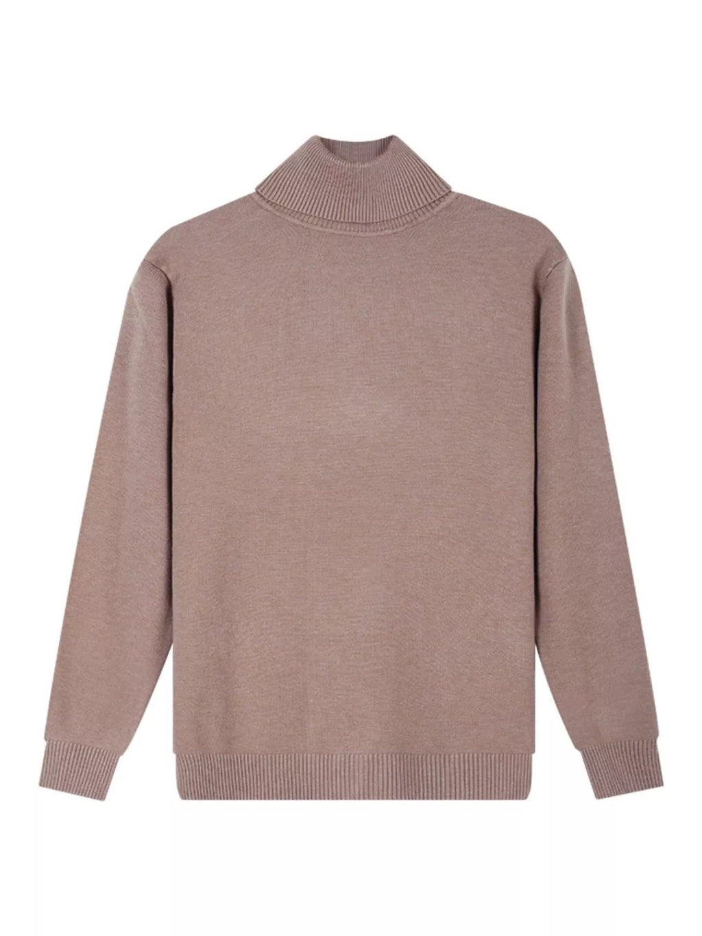 Jersey de cuello alto slim fit talla grande para hombre - Artículos HE