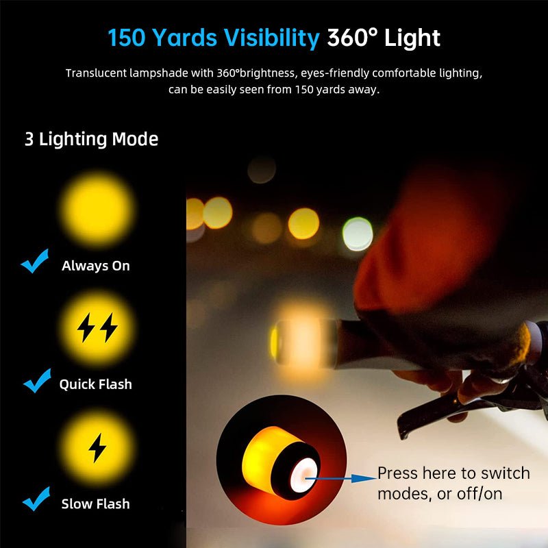 LED Scooter Turn Signal Lights, 2 Pack Waterproof Handlebar Indicators for Ninebot Max G30/ES Series - Artículos HE