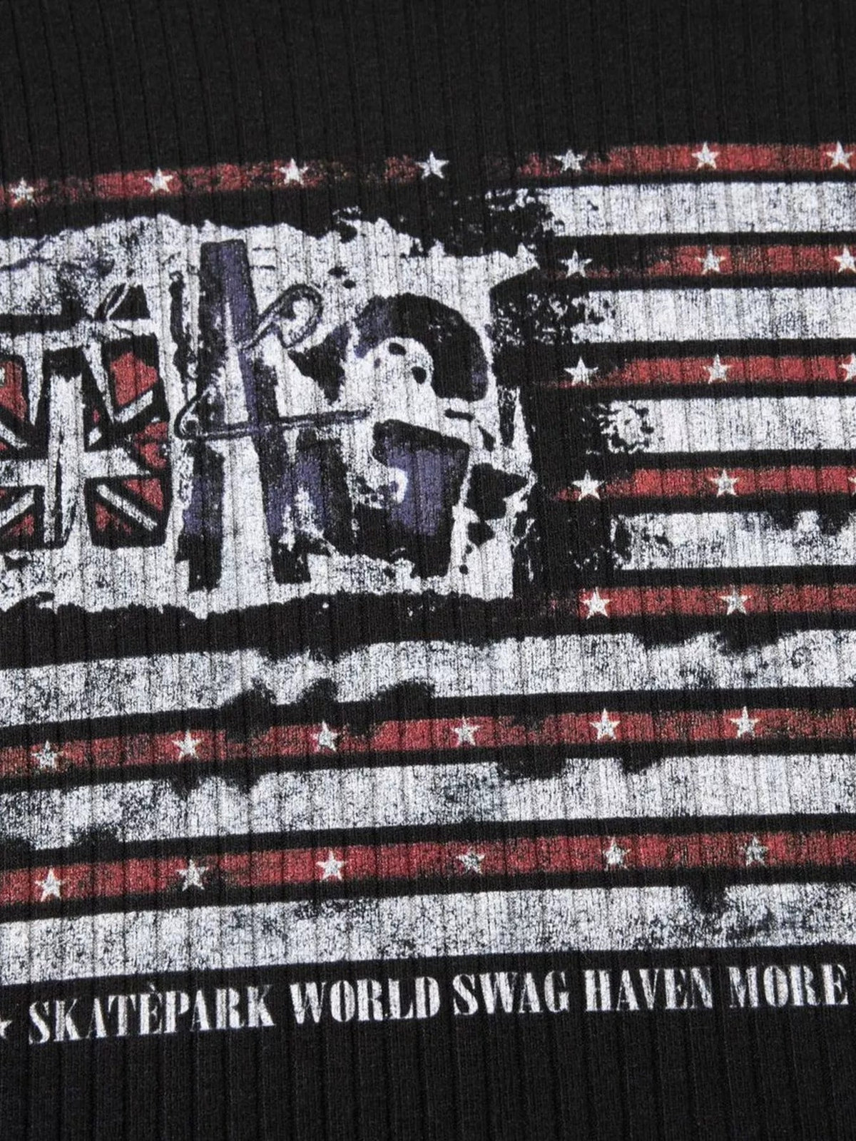 Men's American Flag Ribbed Long Sleeve T-Shirt - Artículos HE