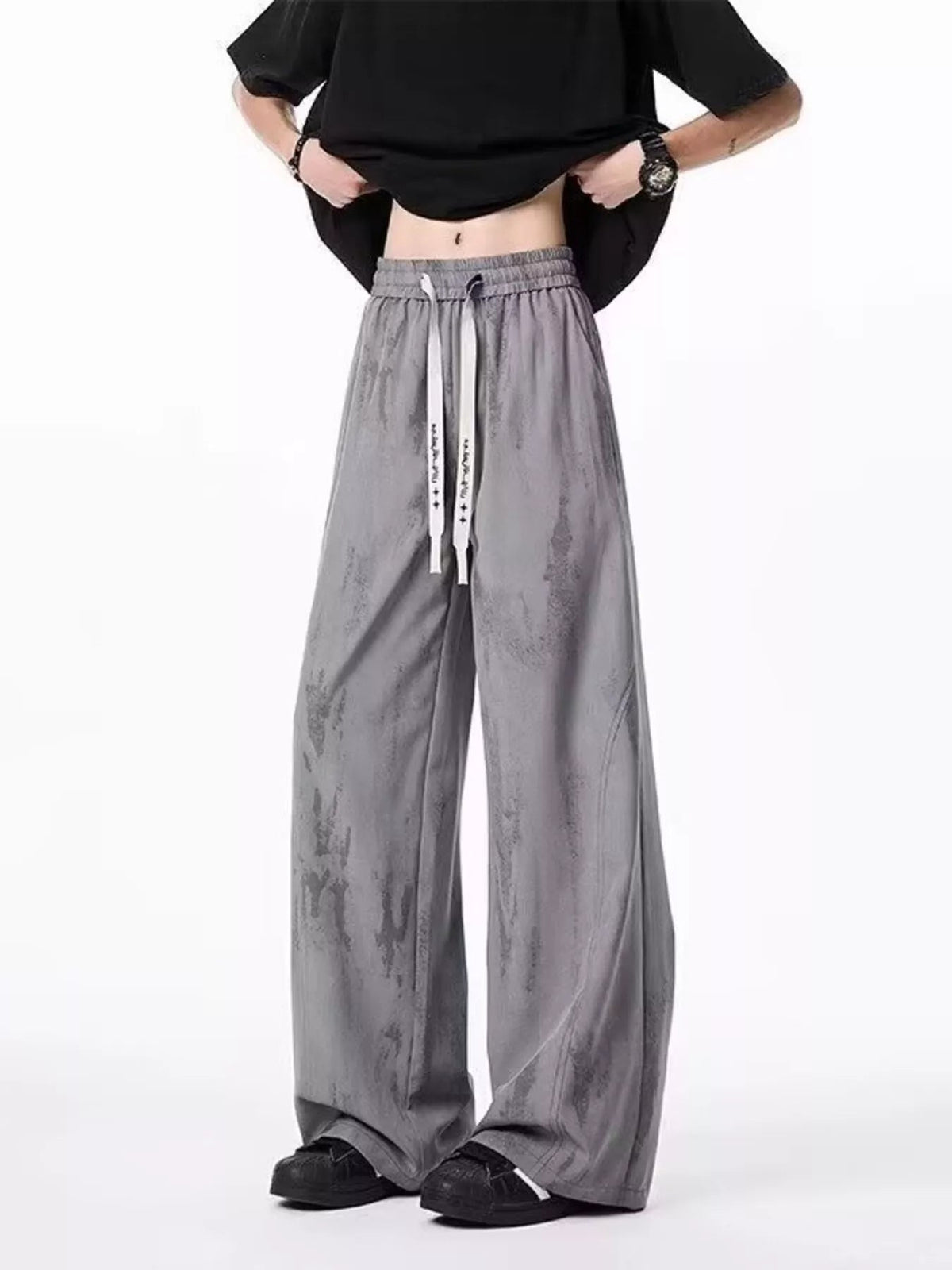 Men's Drawstring Wide-Leg Tie-Dye Casual Pants - Artículos HE