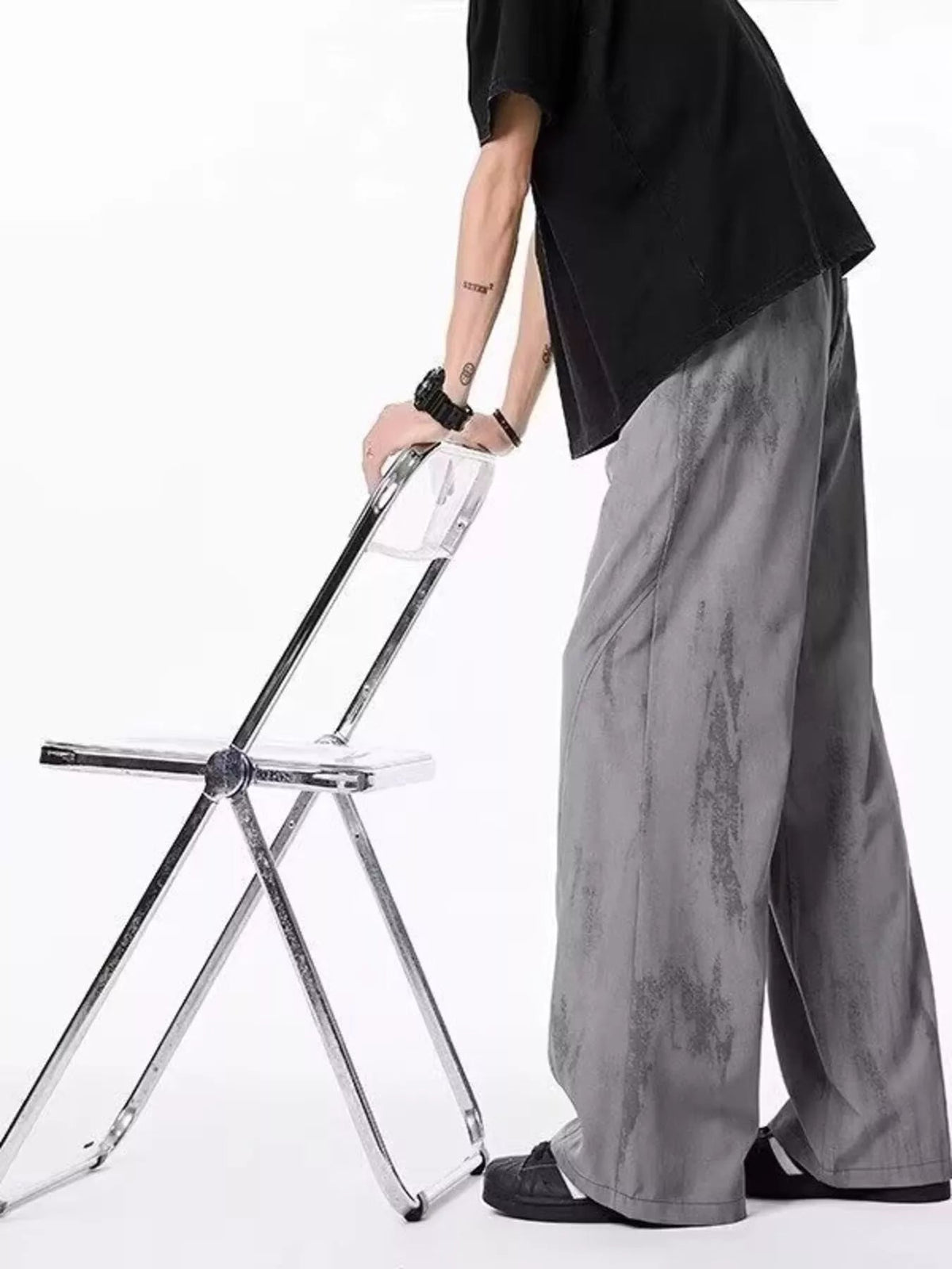 Men's Drawstring Wide-Leg Tie-Dye Casual Pants - Artículos HE