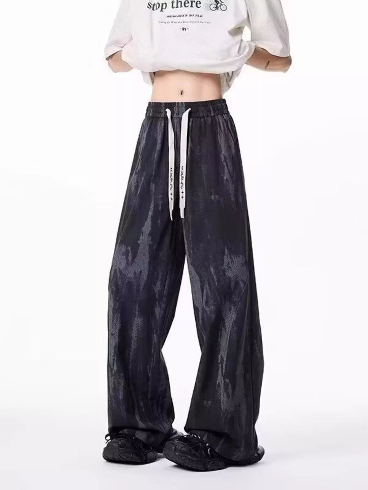 Men's Drawstring Wide-Leg Tie-Dye Casual Pants - Artículos HE