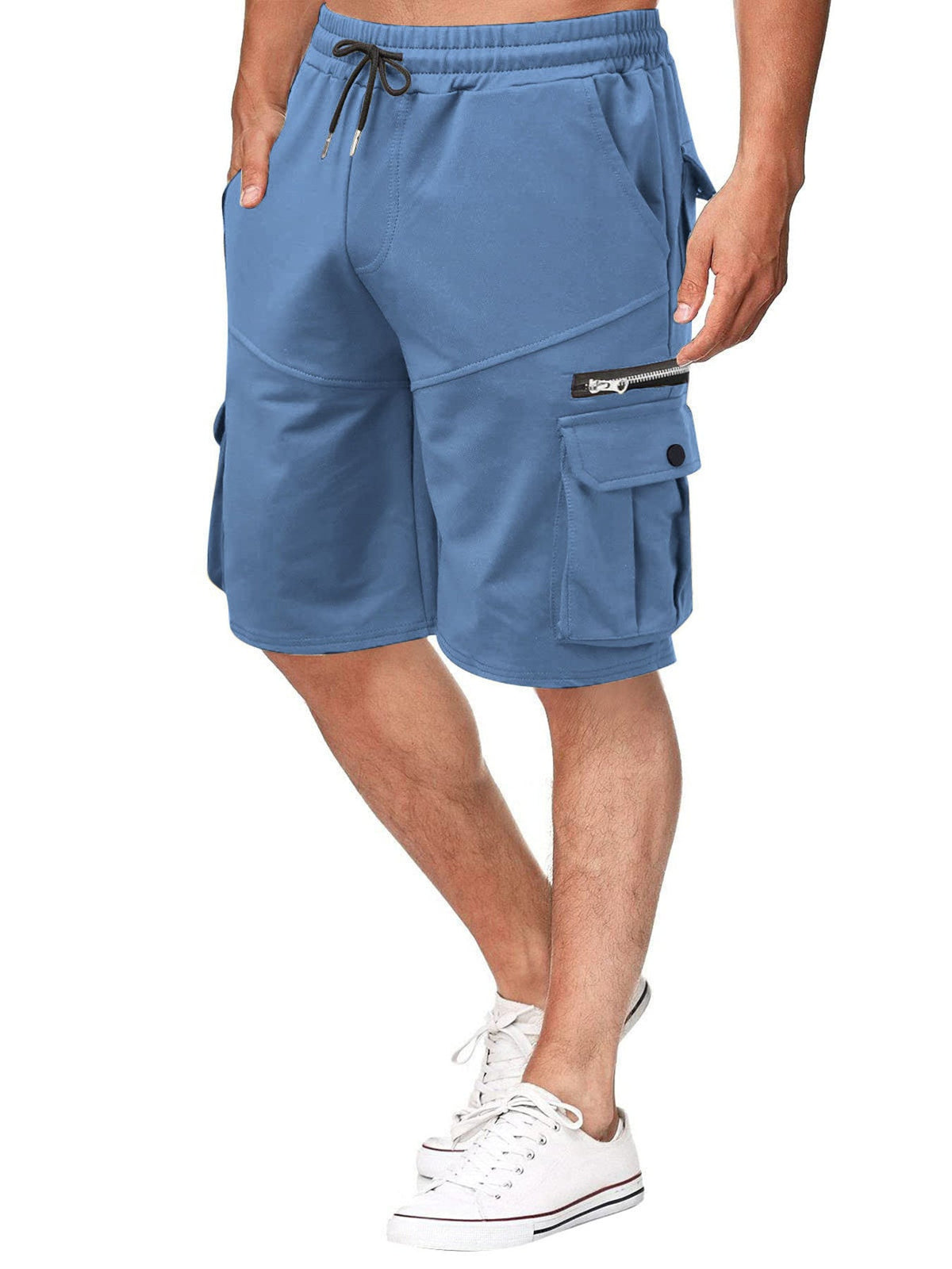 Men's Full Size Drawstring Cargo Shorts Plus Size - Artículos HE