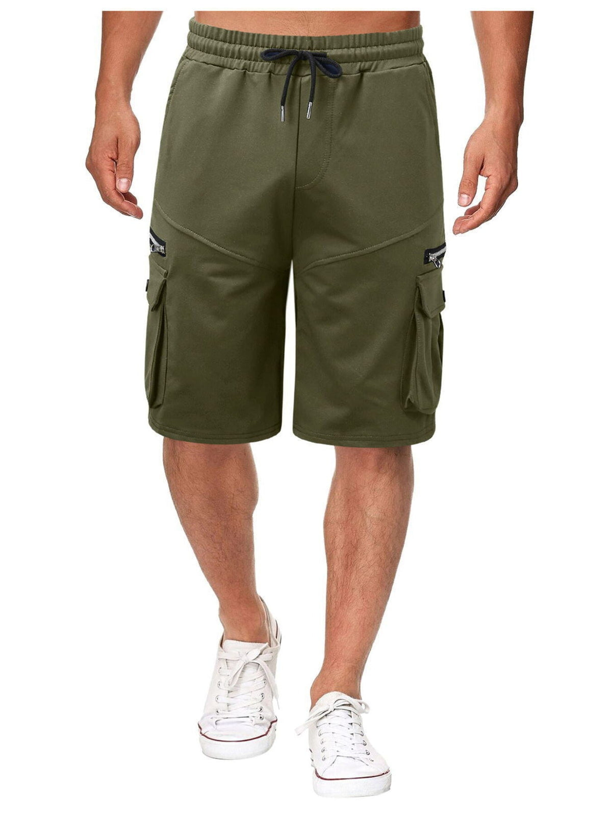 Men's Full Size Drawstring Cargo Shorts Plus Size - Artículos HE