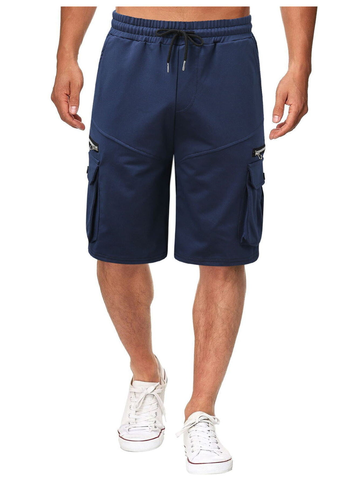 Men's Full Size Drawstring Cargo Shorts Plus Size - Artículos HE