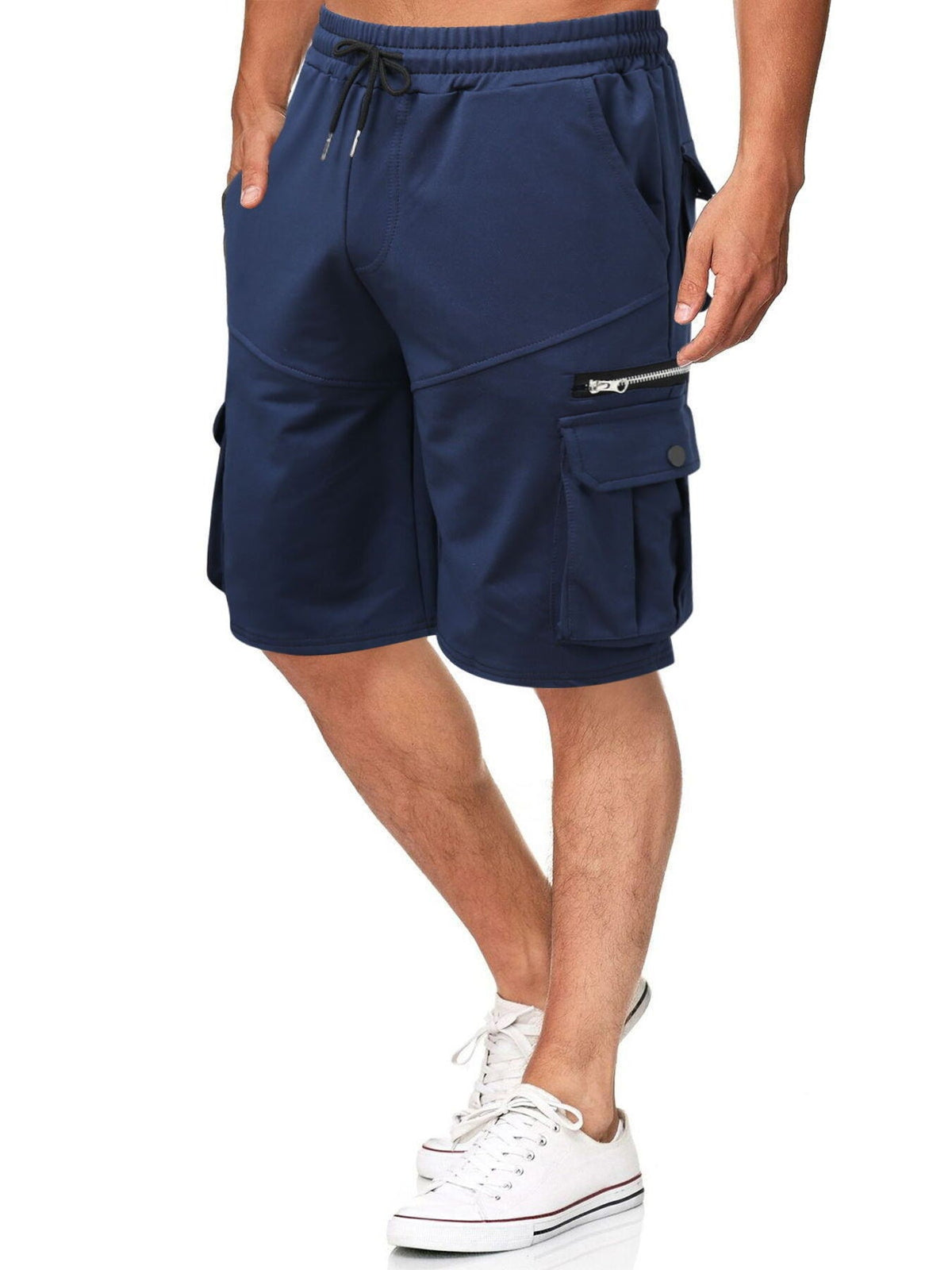 Men's Full Size Drawstring Cargo Shorts Plus Size - Artículos HE