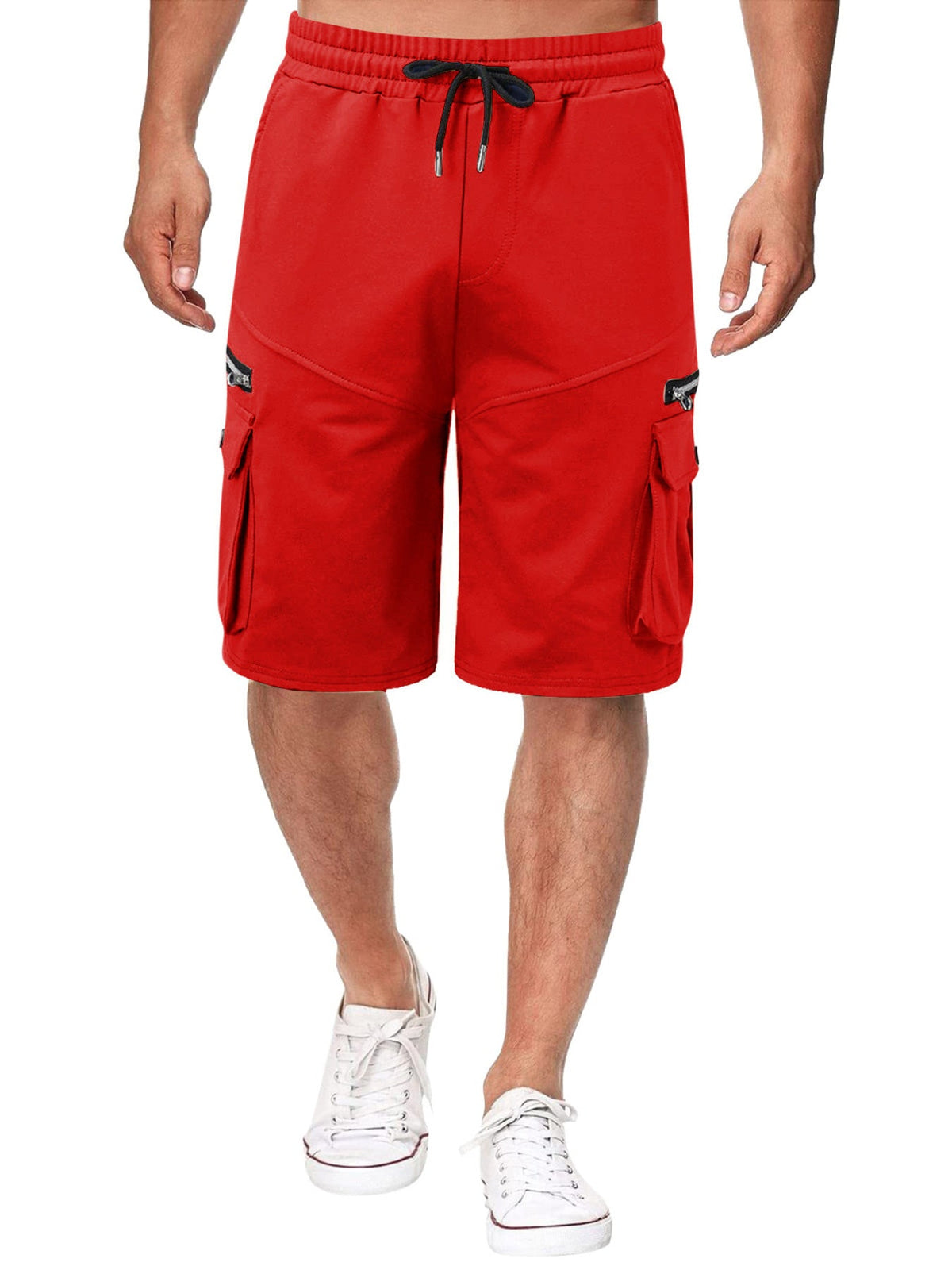 Men's Full Size Drawstring Cargo Shorts Plus Size - Artículos HE