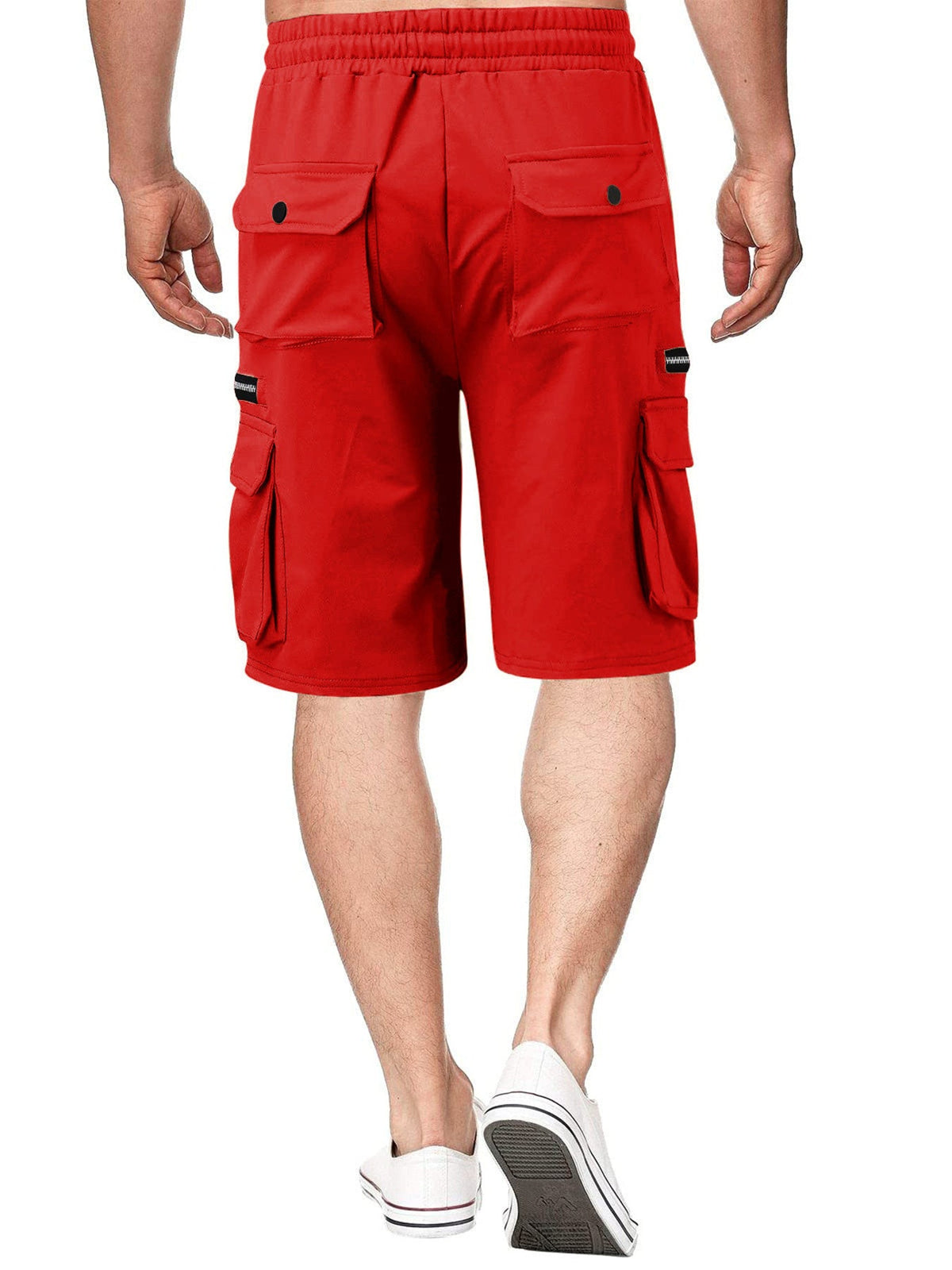Men's Full Size Drawstring Cargo Shorts Plus Size - Artículos HE