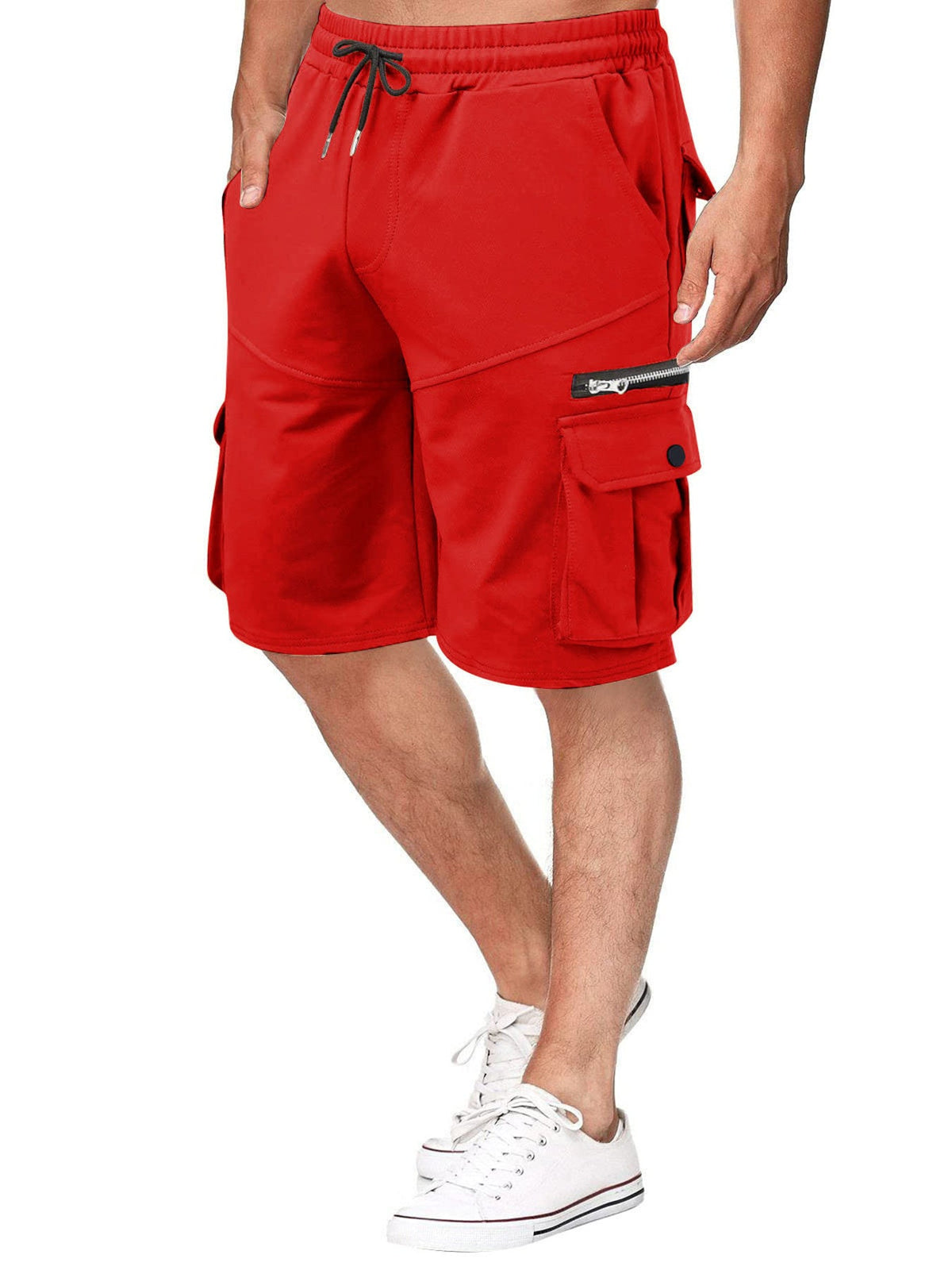Men's Full Size Drawstring Cargo Shorts Plus Size - Artículos HE