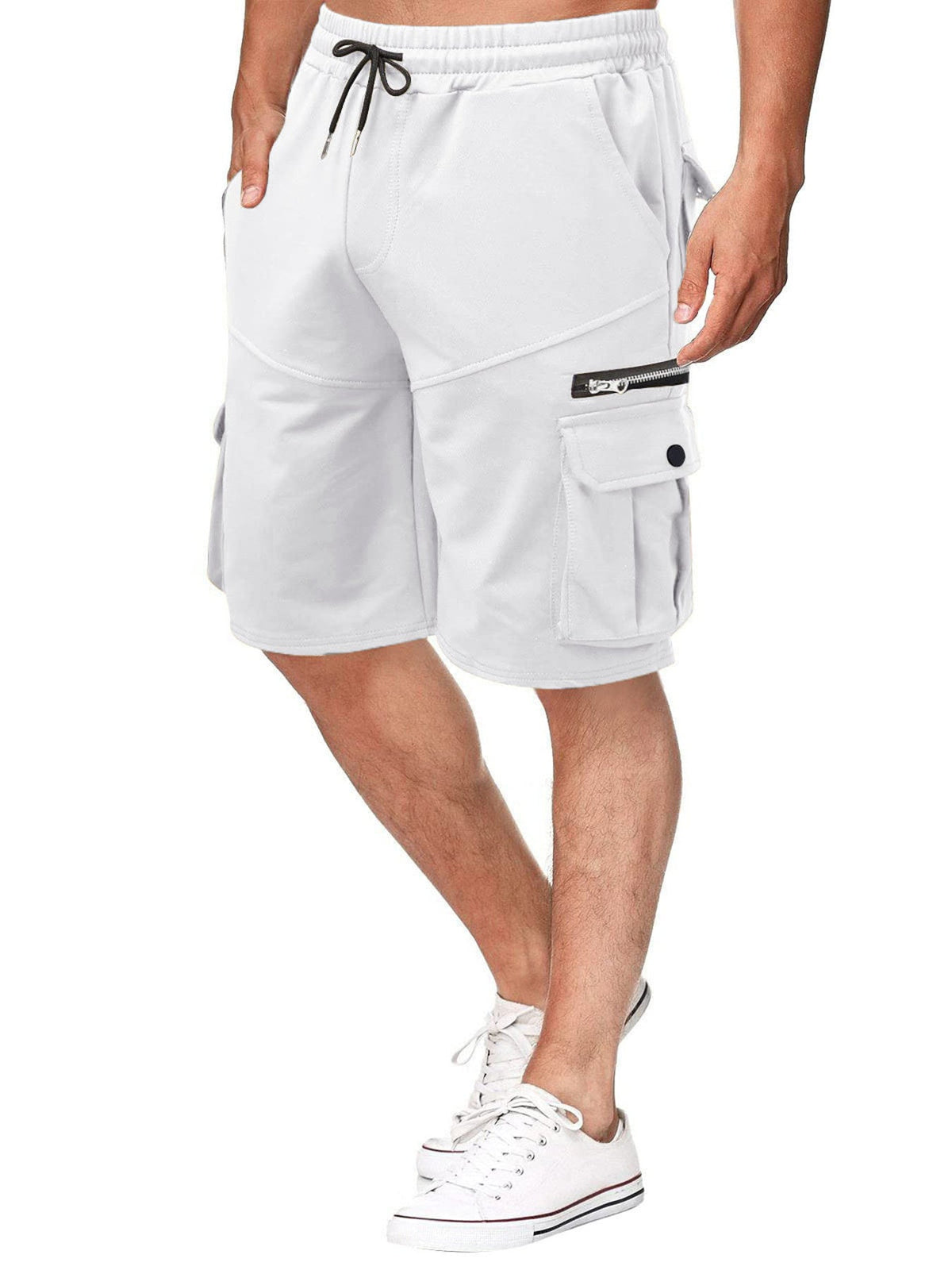 Men's Full Size Drawstring Cargo Shorts Plus Size - Artículos HE
