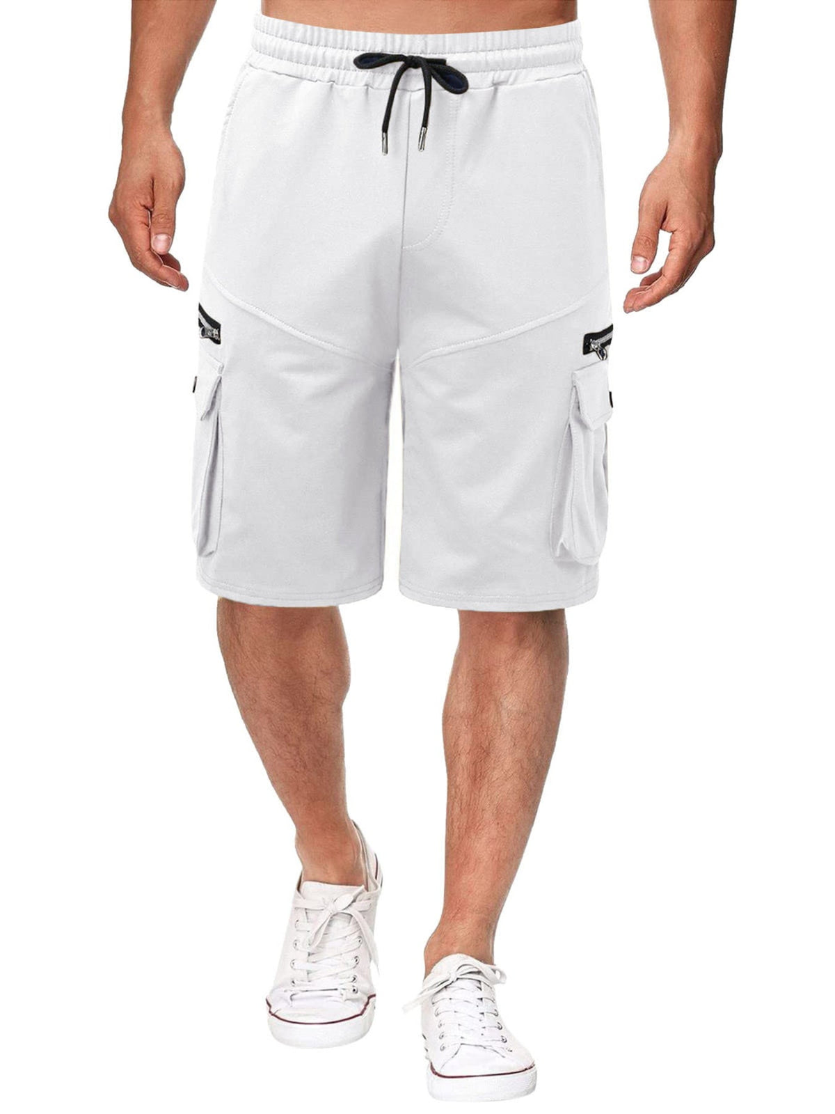 Men's Full Size Drawstring Cargo Shorts Plus Size - Artículos HE
