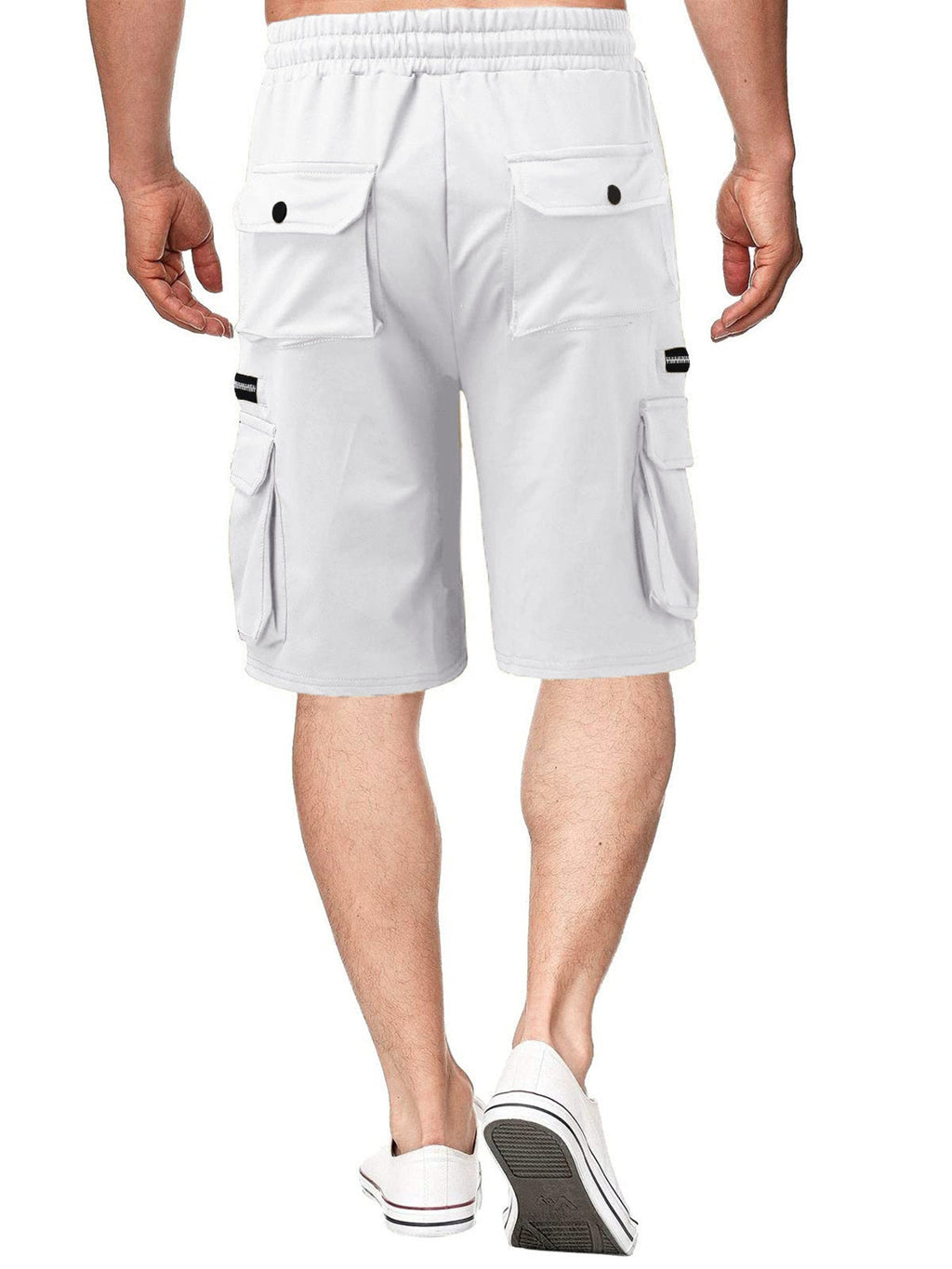 Men's Full Size Drawstring Cargo Shorts Plus Size - Artículos HE