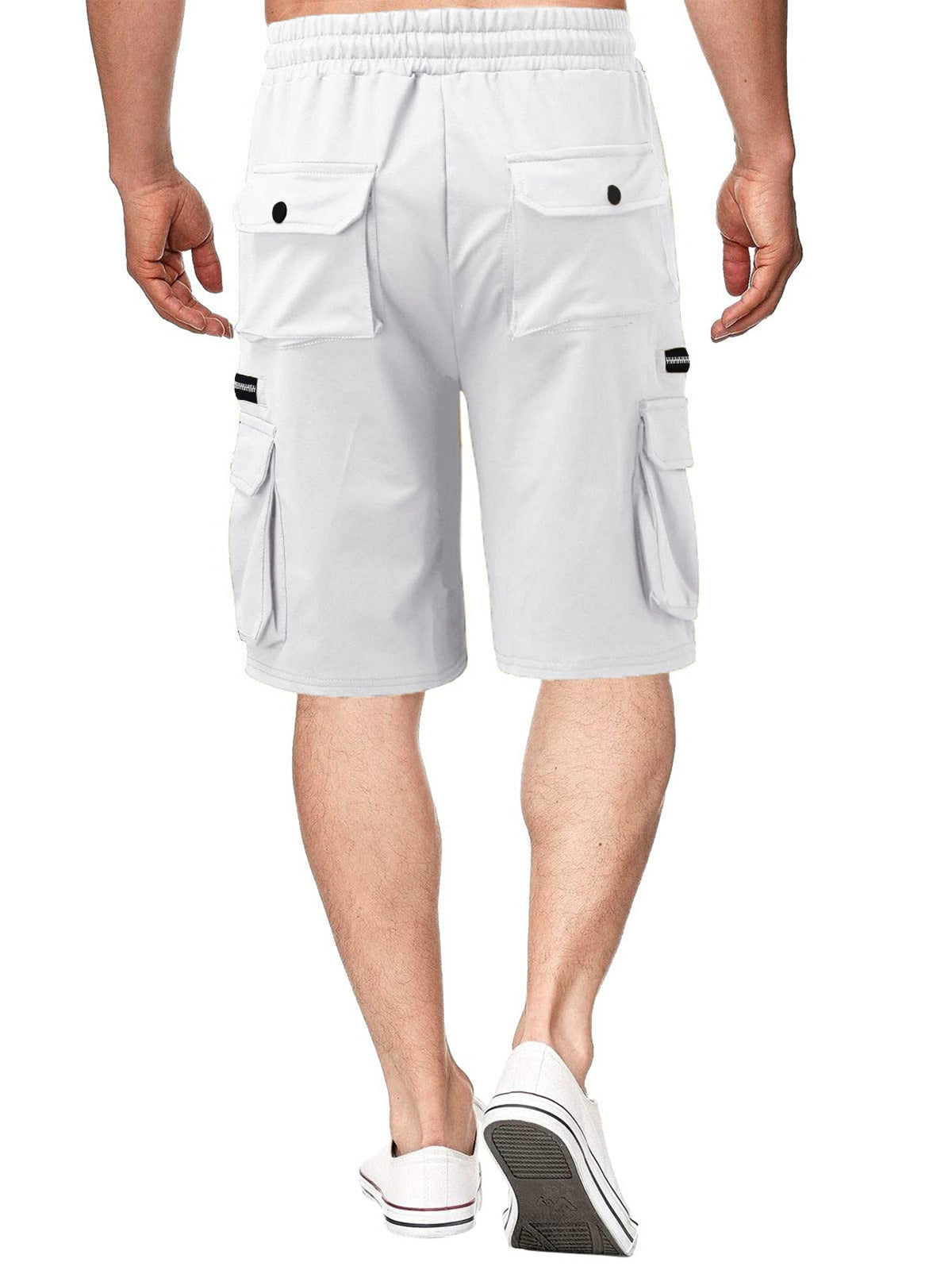 Men's Full Size Drawstring Cargo Shorts Plus Size - Artículos HE