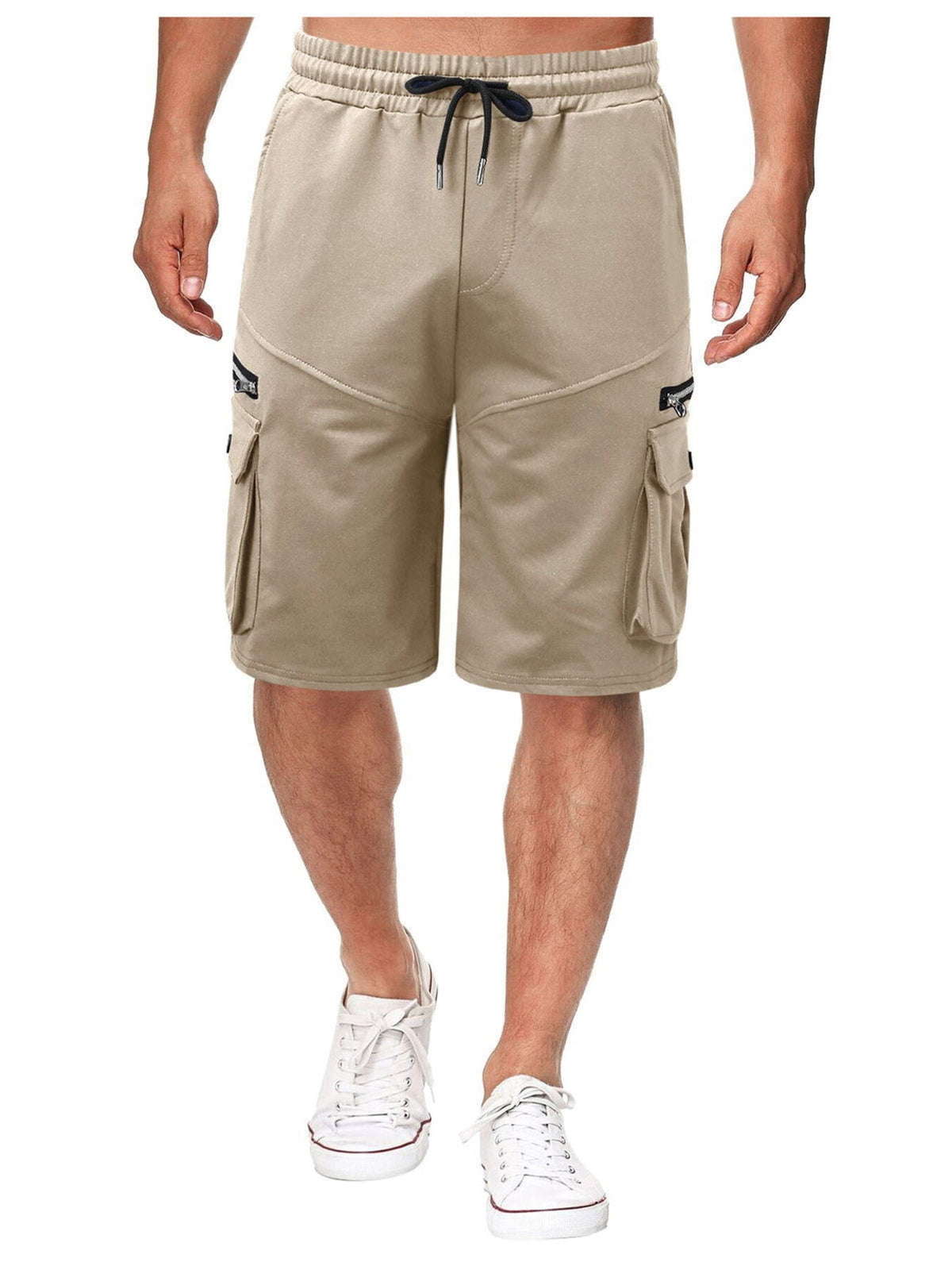 Men's Full Size Drawstring Cargo Shorts Plus Size - Artículos HE