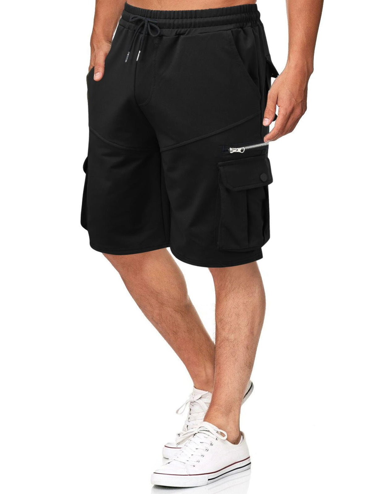 Men's Full Size Drawstring Cargo Shorts Plus Size - Artículos HE