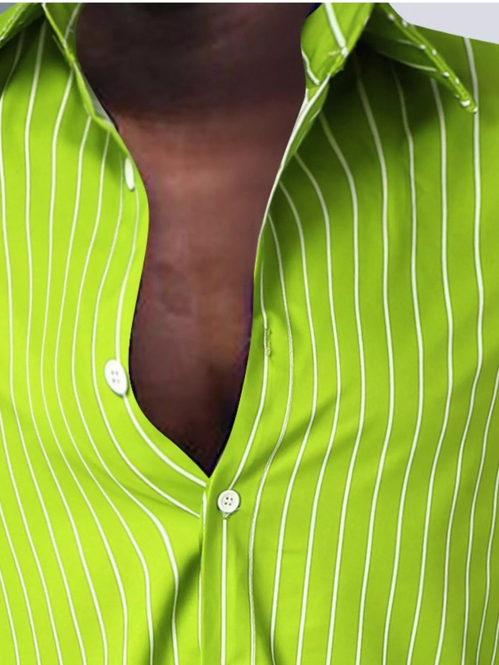 Men's Full Size Striped Button Up Long Sleeve Shirt Plus Size - Artículos HE