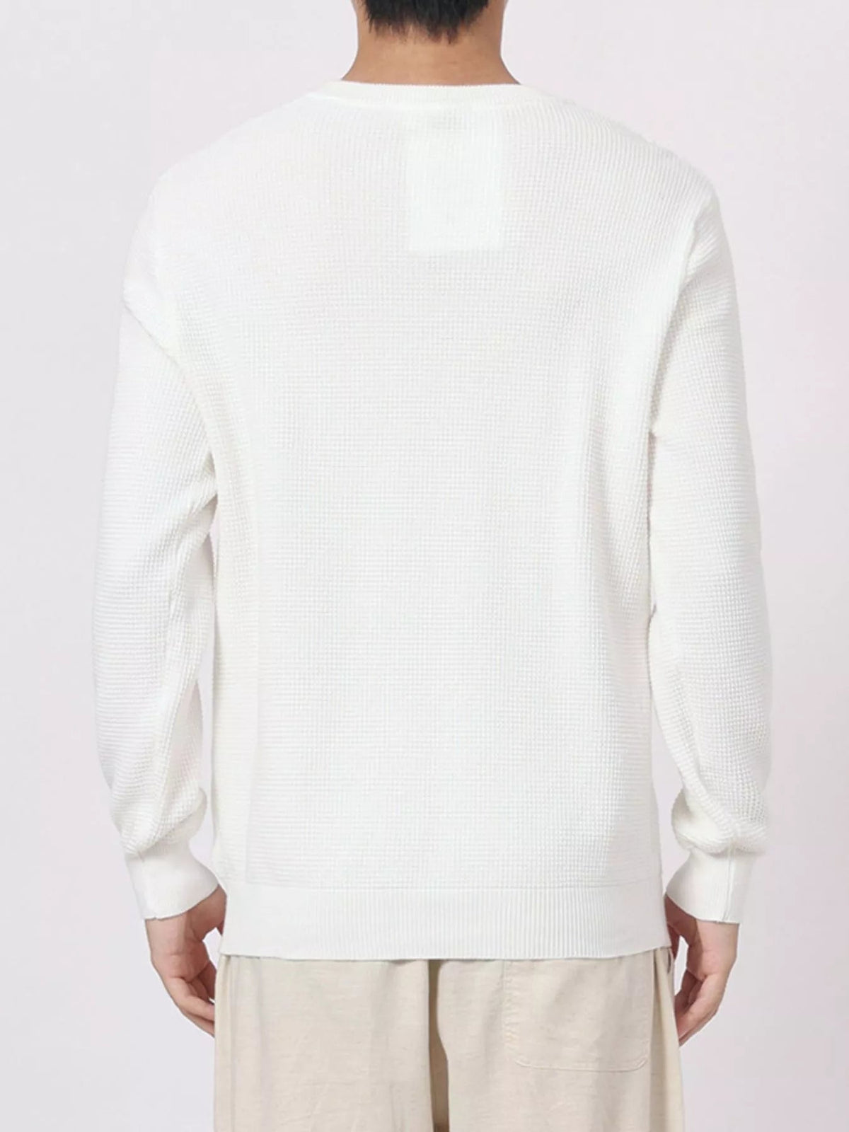 Men's Plus Size Button Detail Waffle Knit Top - Artículos HE