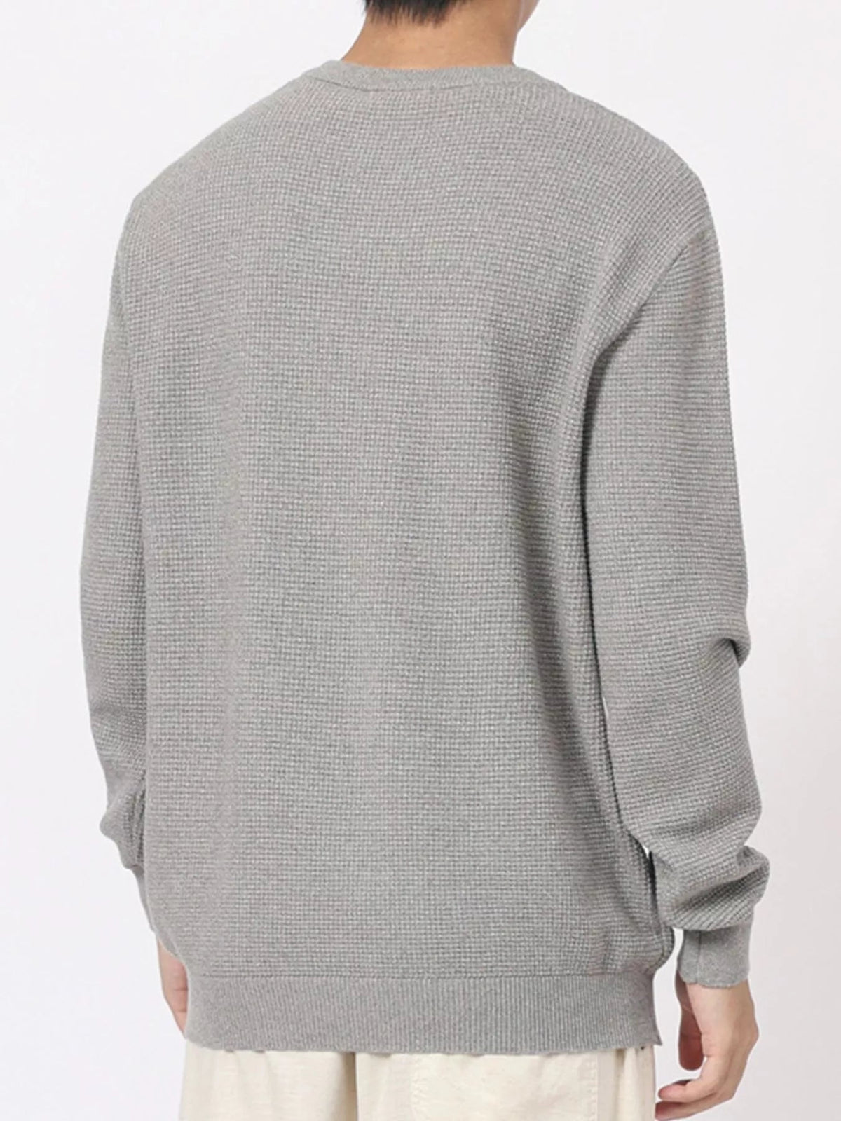 Men's Plus Size Button Detail Waffle Knit Top - Artículos HE