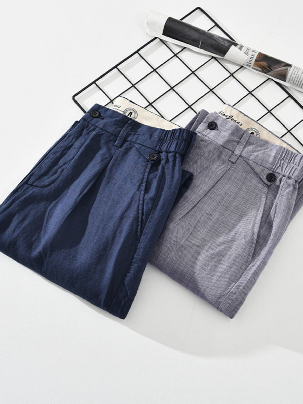 Men's Plus Size Casual Elastic Waist Pants - Artículos HE