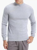 Men's Plus Size Mock Neck Slim Fit Knit Top - Artículos HE