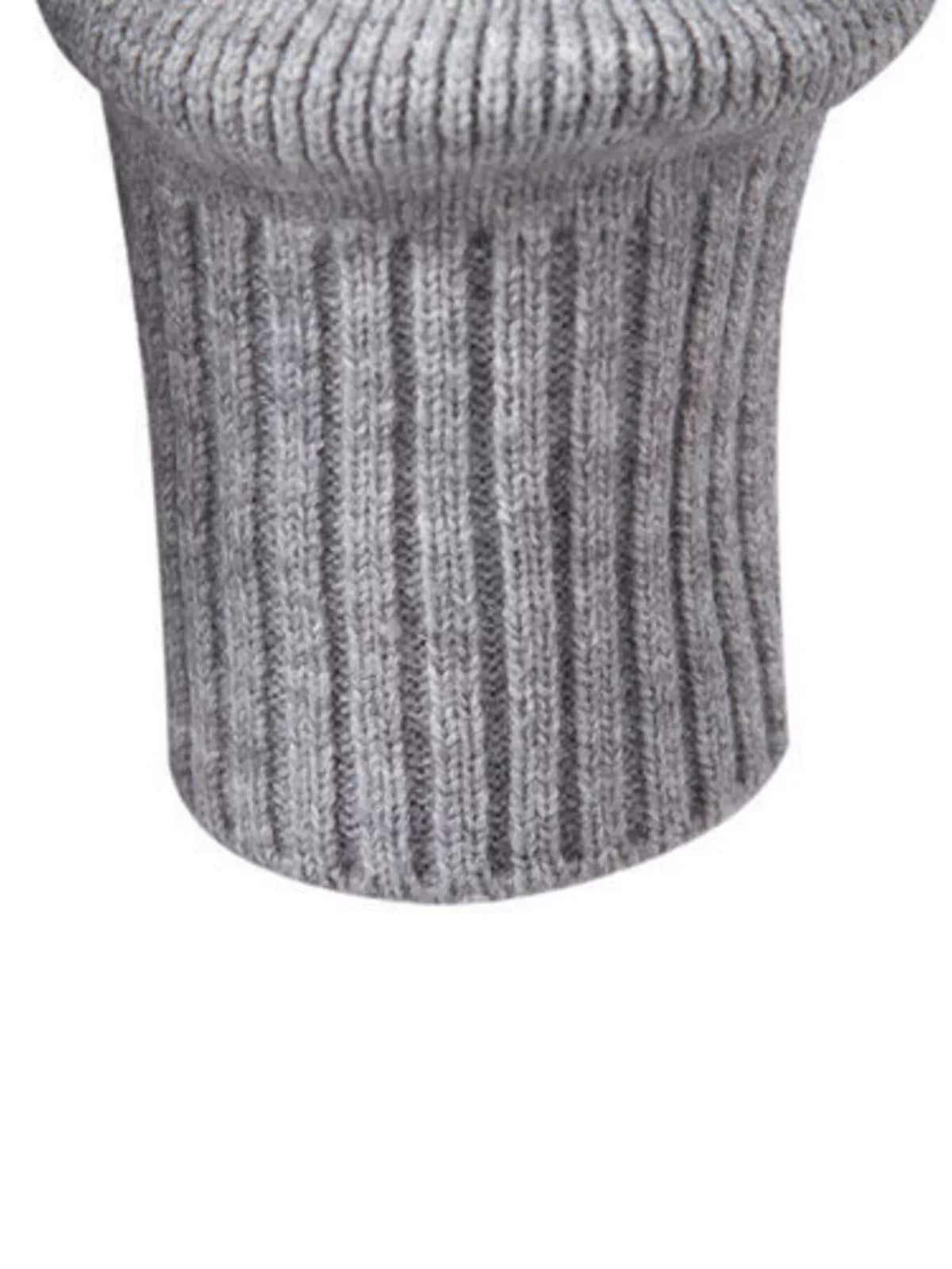 Men's Plus Size Quarter-Zip Ribbed Knit Sweater - Artículos HE