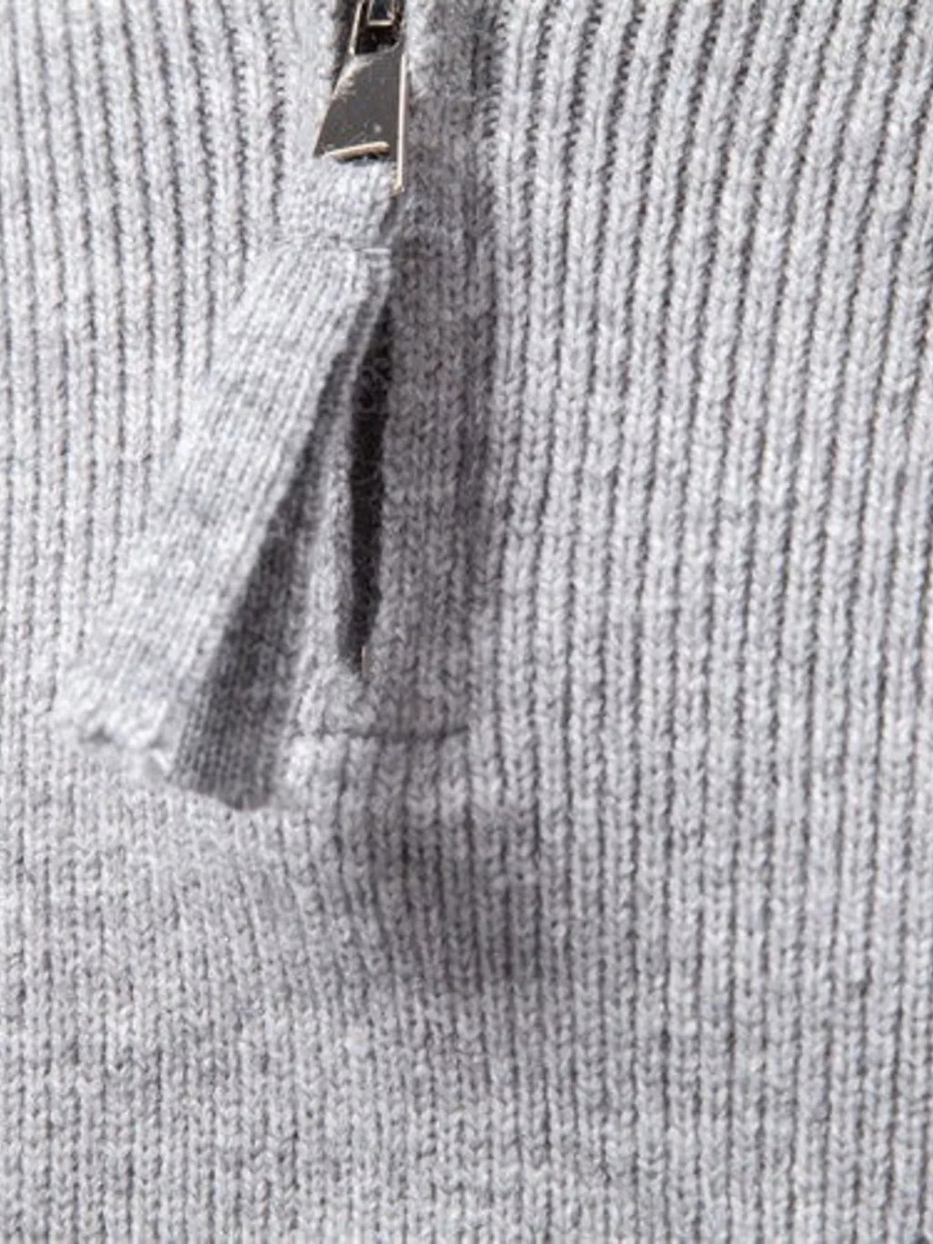 Men's Plus Size Quarter-Zip Ribbed Knit Sweater - Artículos HE