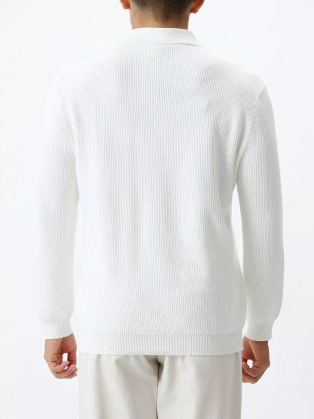 Men's Plus Size Ribbed Knit Quarter-Zip Sweater - Artículos HE