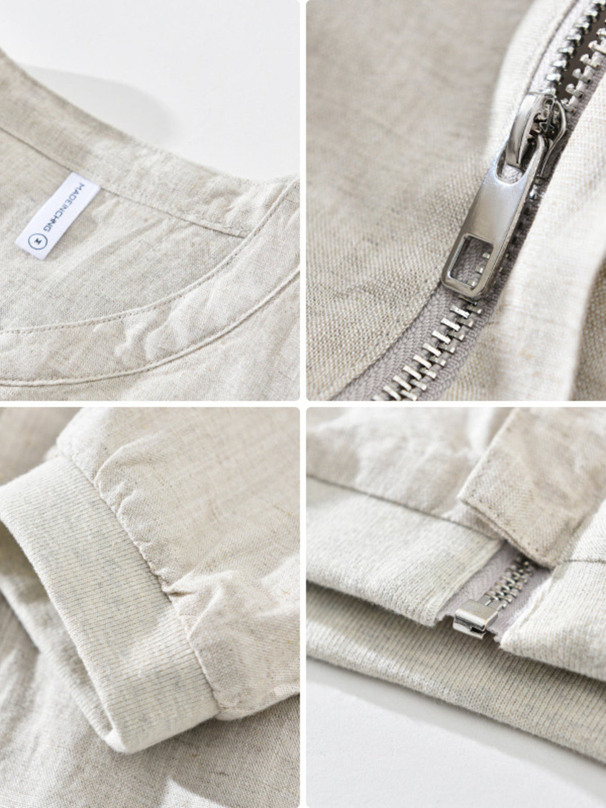 Men's Plus Size Zip Up Long Sleeve Jacket - Artículos HE