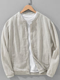 Men's Plus Size Zip Up Long Sleeve Jacket - Artículos HE