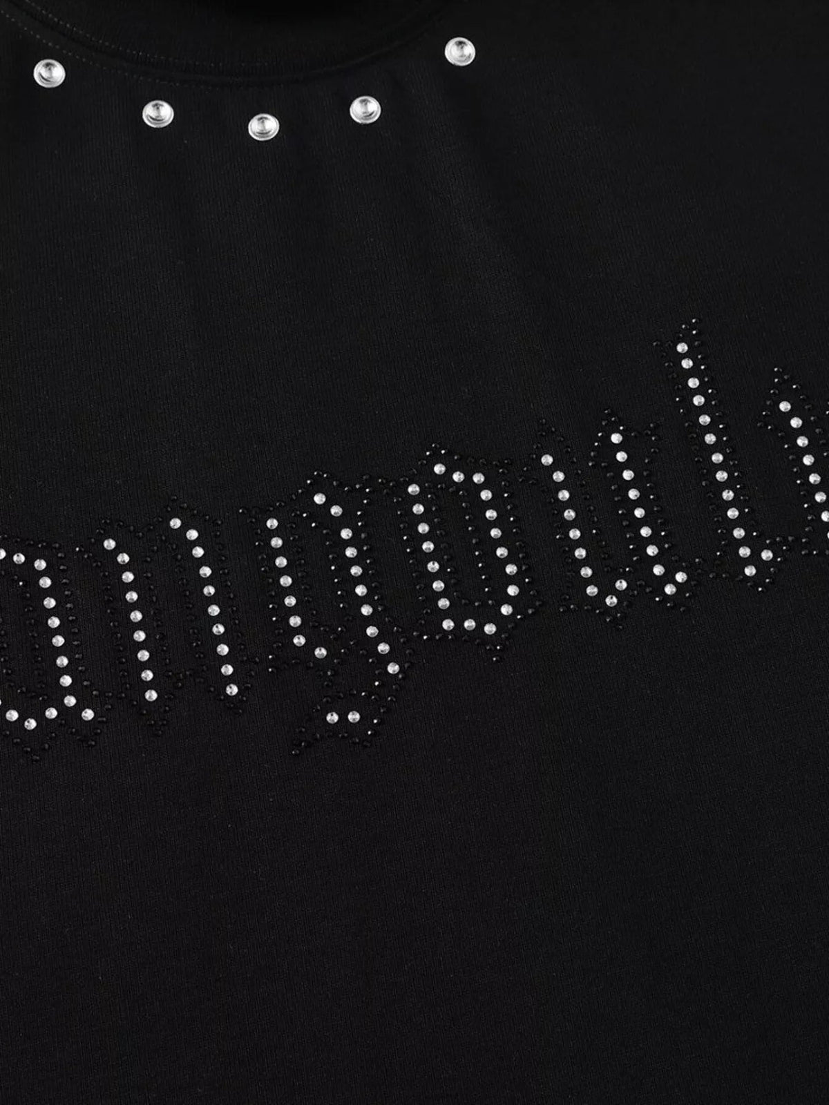Men's Rhinestone Mock Neck T-Shirt - Artículos HE
