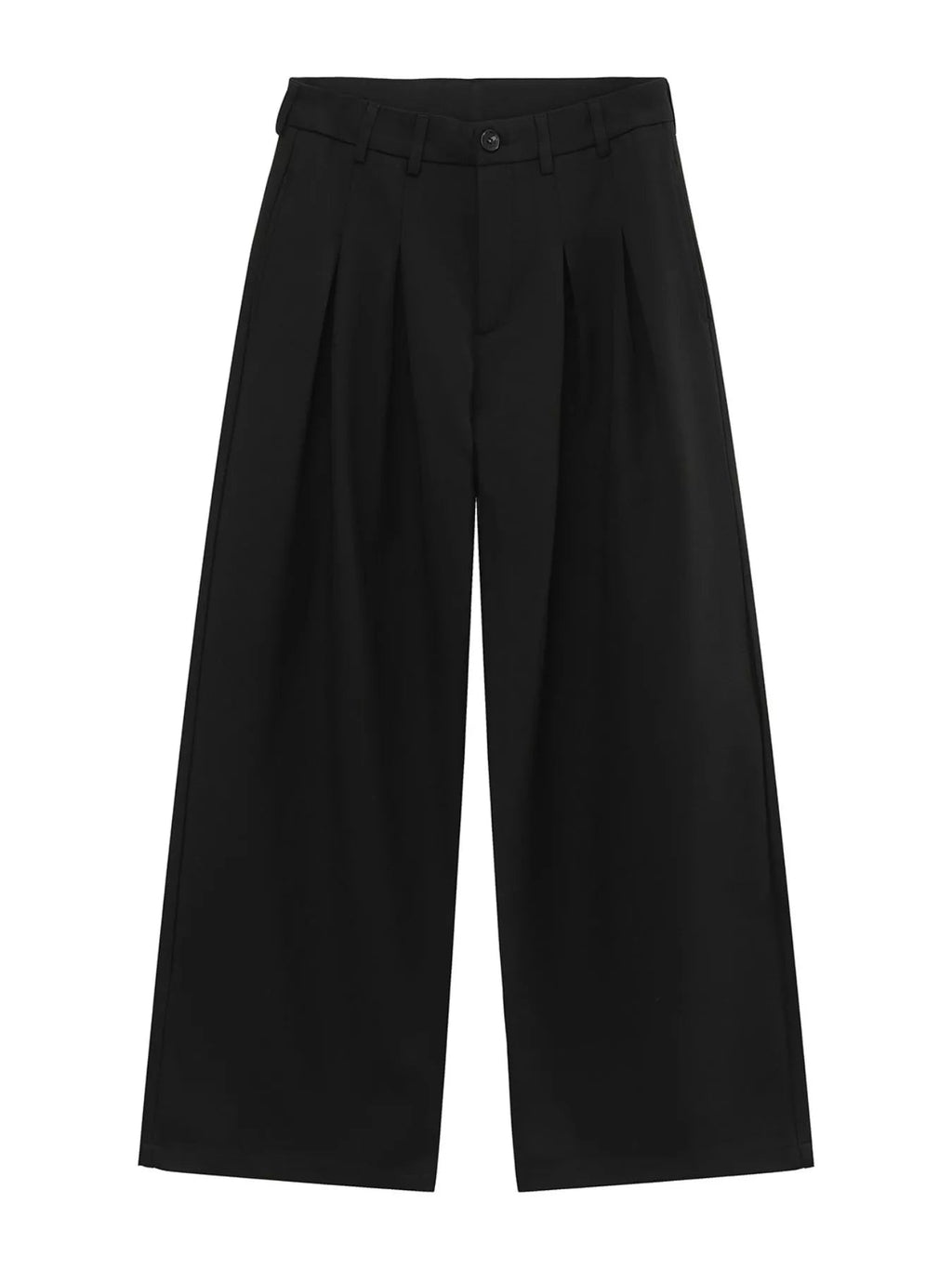 Pantalón de pernera ancha con pinzas y cintura alta para hombre - Artículos HE